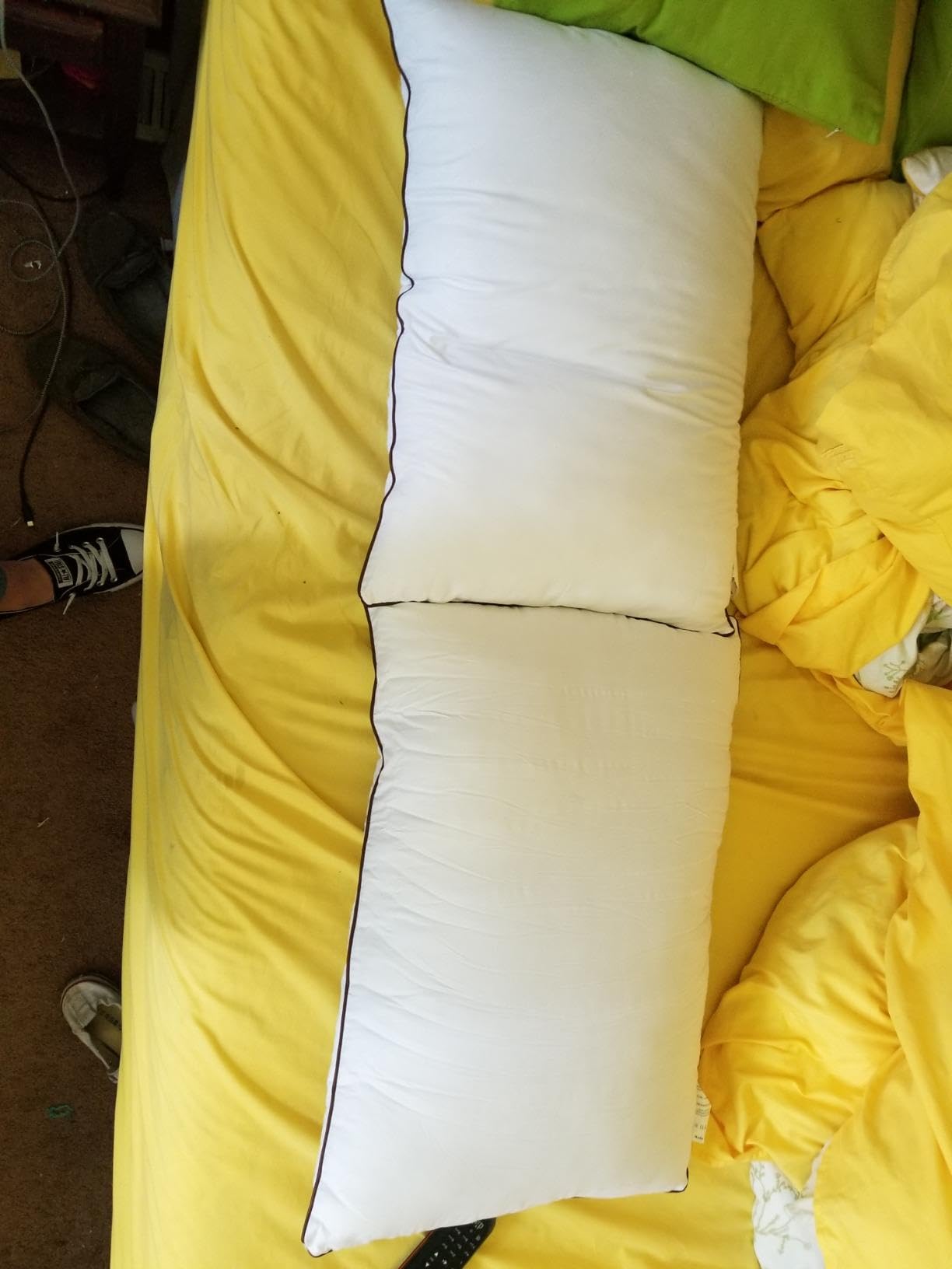 Luxury Goose Feather Down Pillows King Size Set of 2, 3-Chamber 5 Star Hotel Pillow for Deep Sleep, Soft Bed Pillows for Neck Pain Relief, Perfect for Side Sleeper, 100% Cotton Shell(2 Pack,20