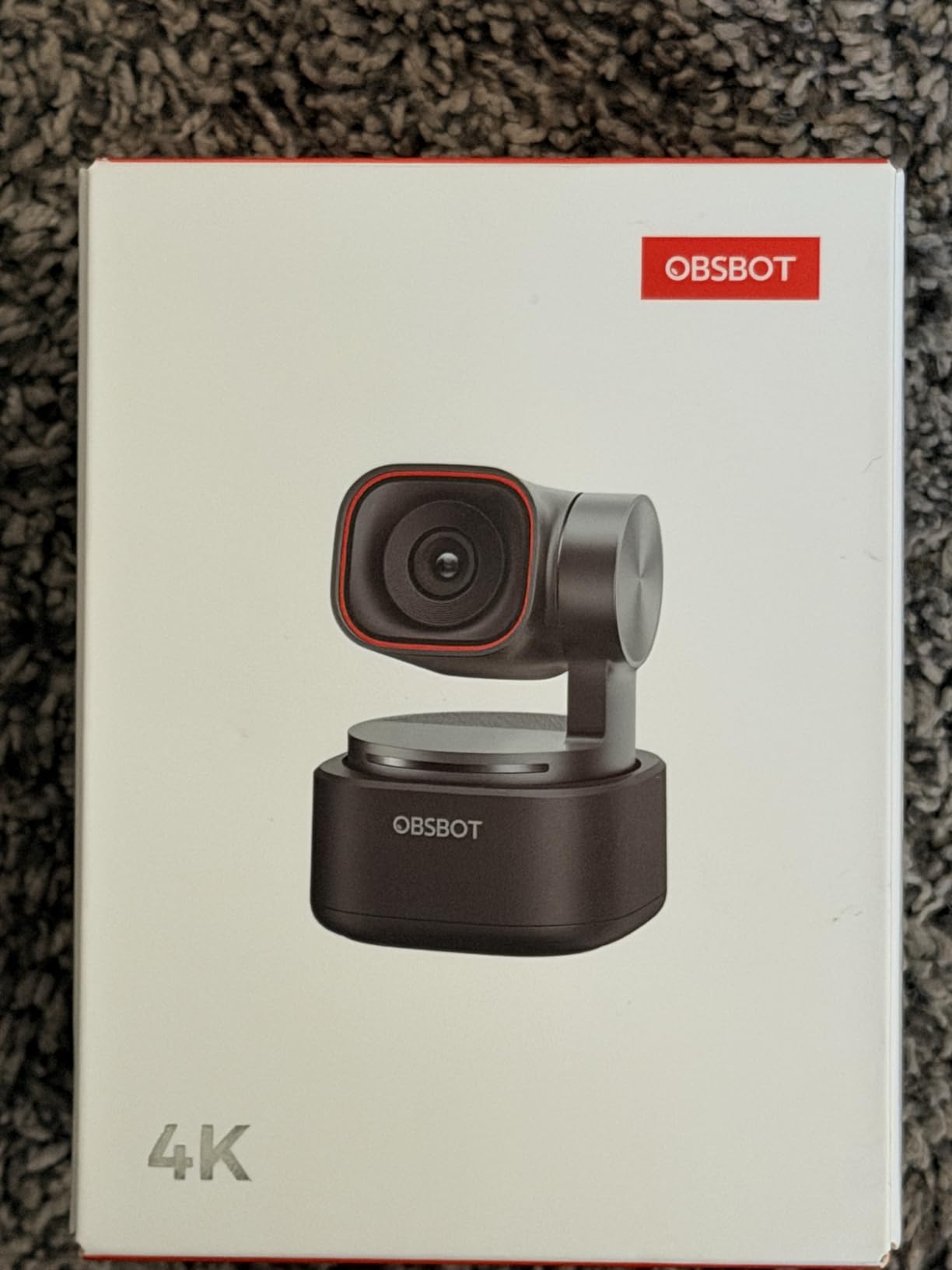 OBSBOT Tiny 3 AI-Powered Spatial Audio 4K Webcam, AI Tracking PTZ Camera with 1/1.28