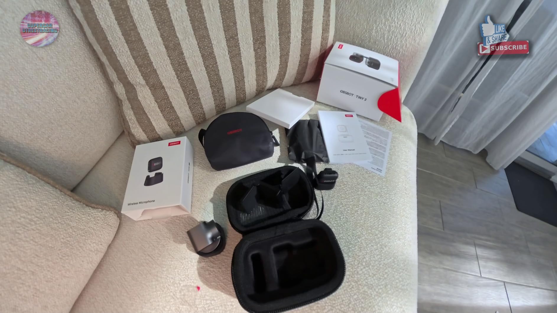 OBSBOT Tiny 3 AI-Powered Spatial Audio 4K Webcam, AI Tracking PTZ Camera with 1/1.28