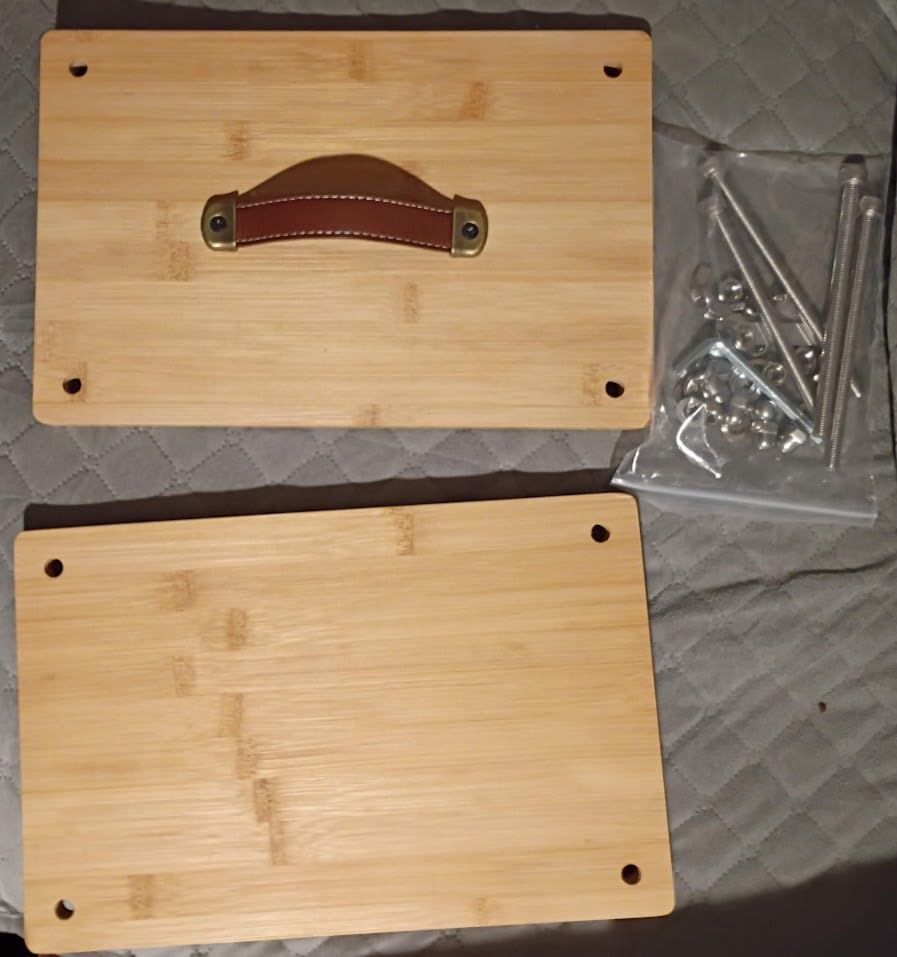 Bamboo Book Press for Beginners & Hobbyists, 11.8x7.7 Inch Portable Bookbinding Press with Adjustable Pressure Handle, DIY Book Binding Tool for Paper Flattening and Craft Projects customer photo 1