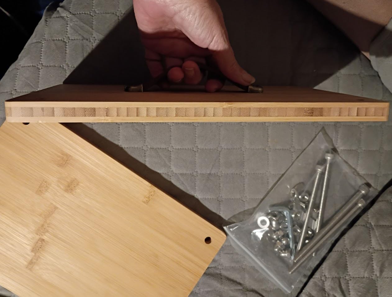 Bamboo Book Press for Beginners & Hobbyists, 11.8x7.7 Inch Portable Bookbinding Press with Adjustable Pressure Handle, DIY Book Binding Tool for Paper Flattening and Craft Projects customer photo 2