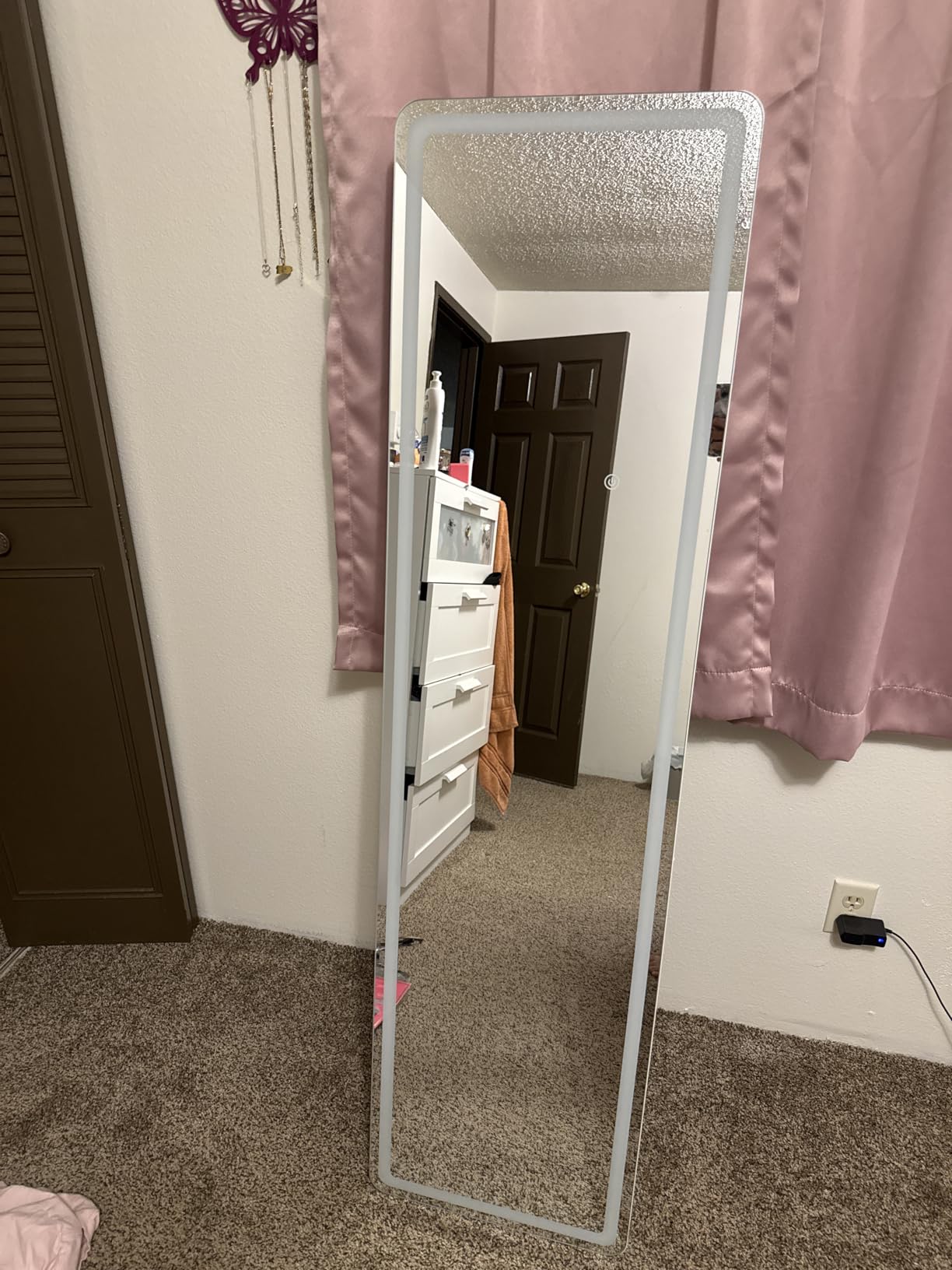 OLIXIS Arched Full Length Mirror for Bedroom, 65