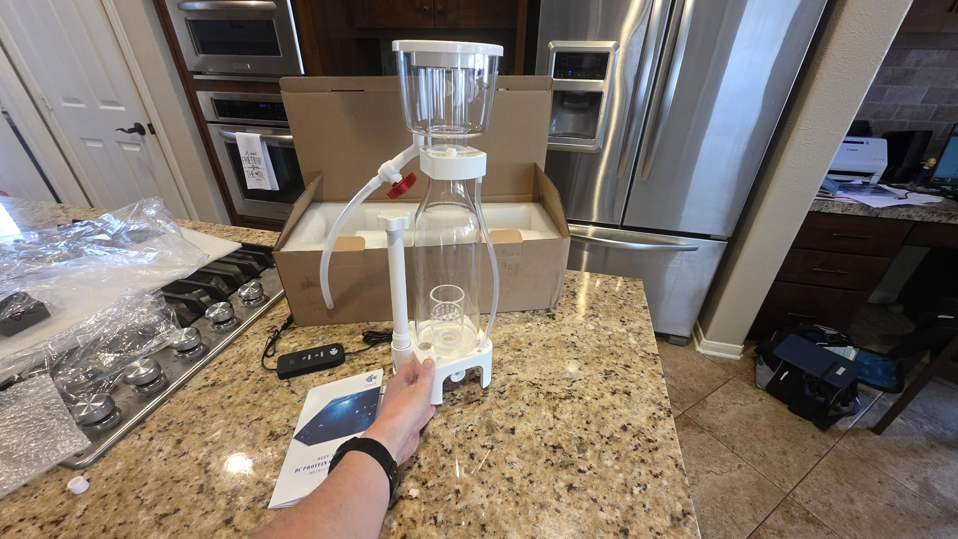 IOAOI in Sump Protein Skimmer for 60-90 Gallons Saltwater Aquariums, DC Needle-Wheel Pump with Controller, Adjustable Air/Water Flow customer photo 2