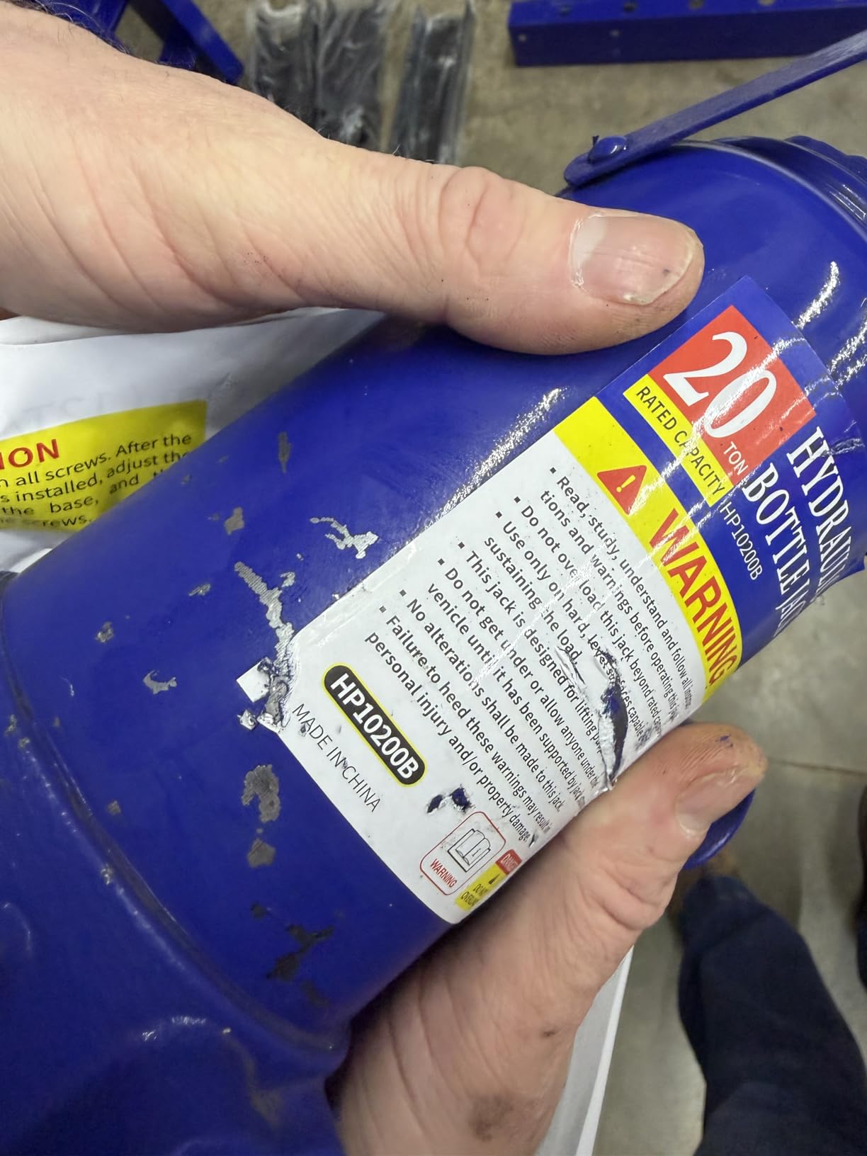 Hydraulic Shop Press, 12 Ton H-Frame Garage Floor Adjustable Shop Bearing Press with Stamping Plates to Bend, Straighten, Or Press Parts customer photo 2