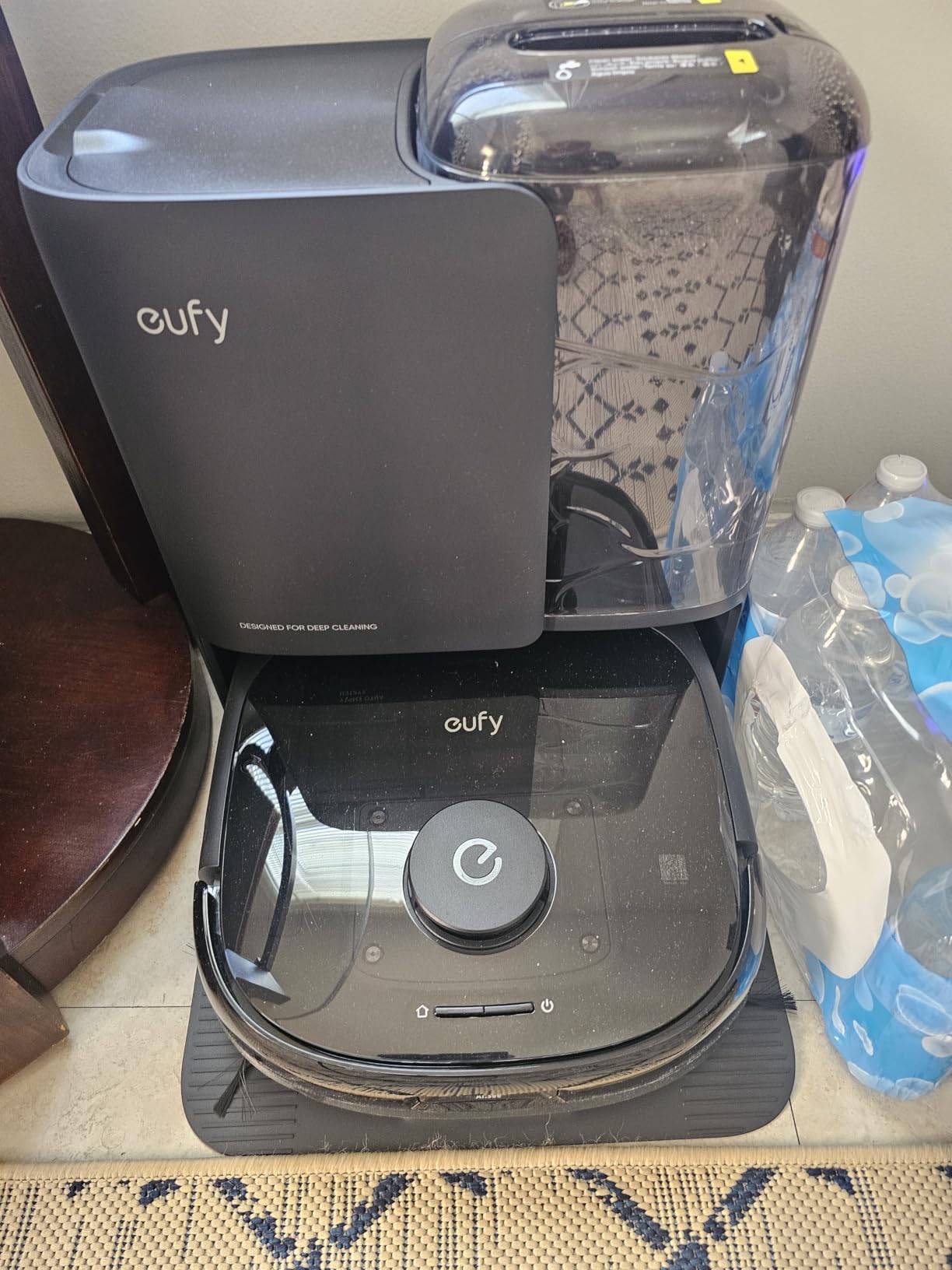 eufy Robot Vacuum Omni C20, 7,000 Pa, 60 Days Self Emptying, Auto Mop Washing, Auto Drying, 3.35