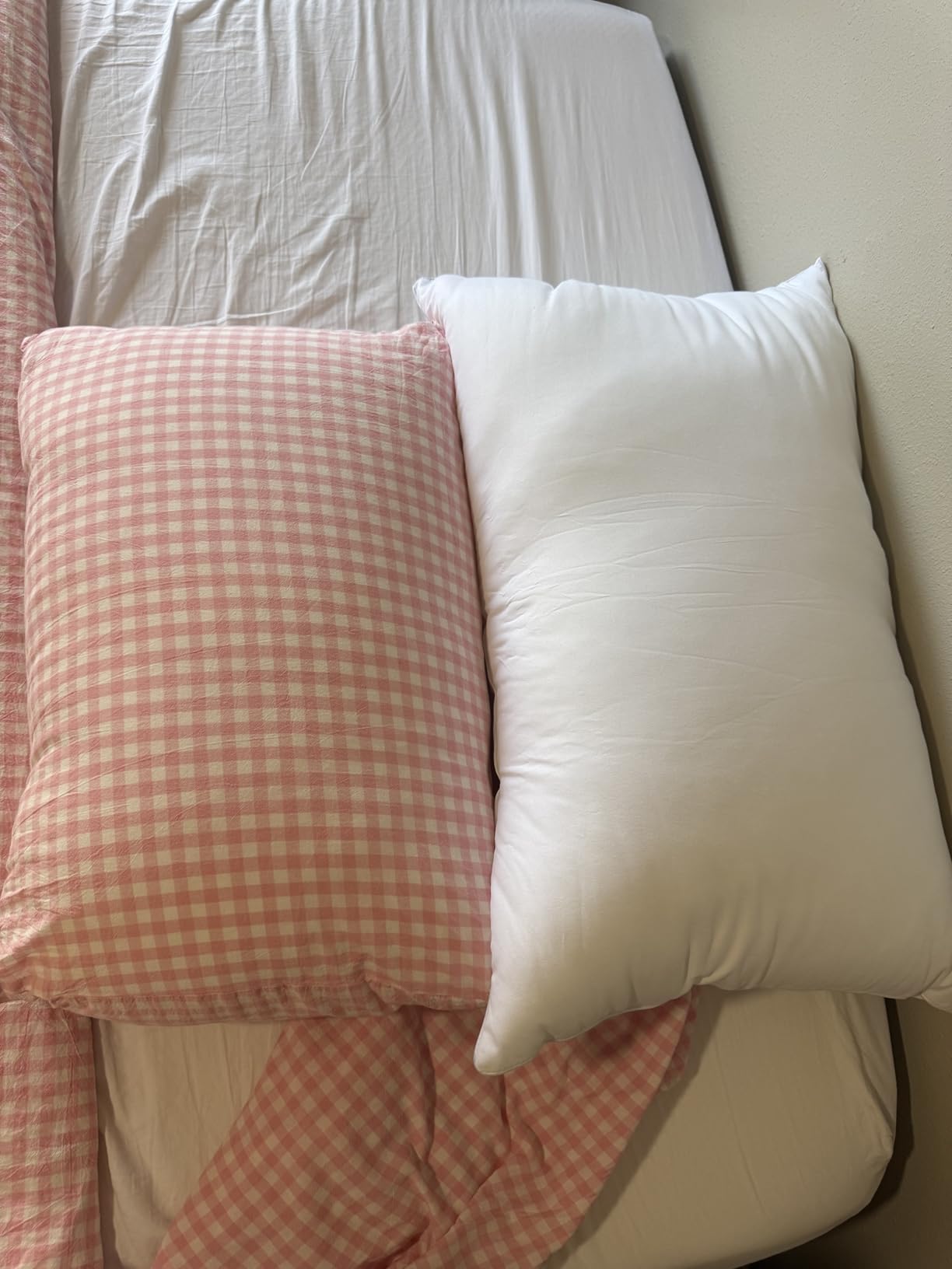 Canadian Goose Down Pillows Queen Size 80% Goose Down and 20% Goose Feathers,1650+ Fill Power White Down Pillow with 800 Thread Count Cotton Shell,Ultra Comfort Bed Pillows(White 20