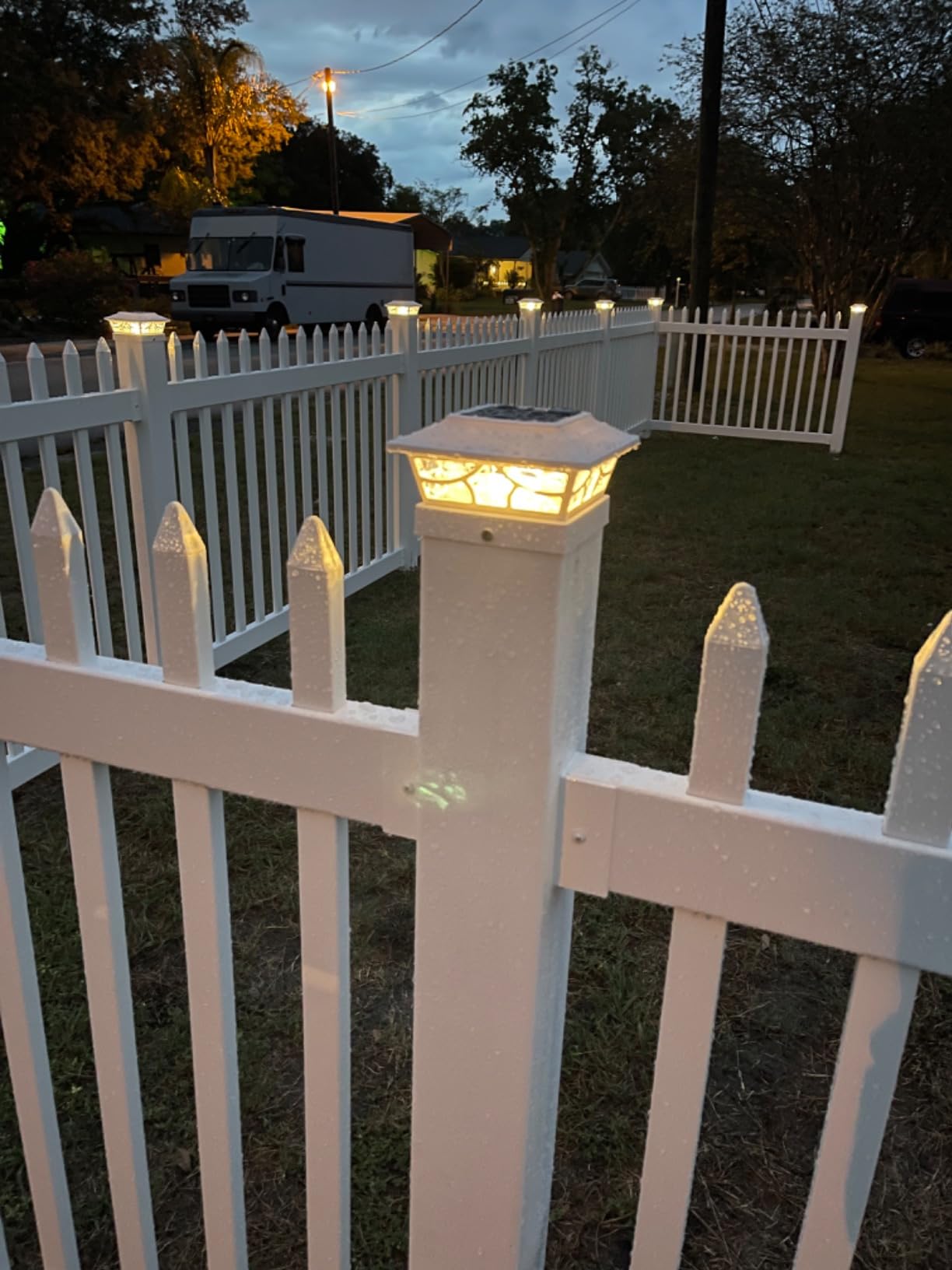 6ft H x 6ft W (1 Panel + 1 Post) Permanent No Dig WamBam Cambridge Fence Kit, Durable White Vinyl Privacy Fence, BL19110 customer photo 1