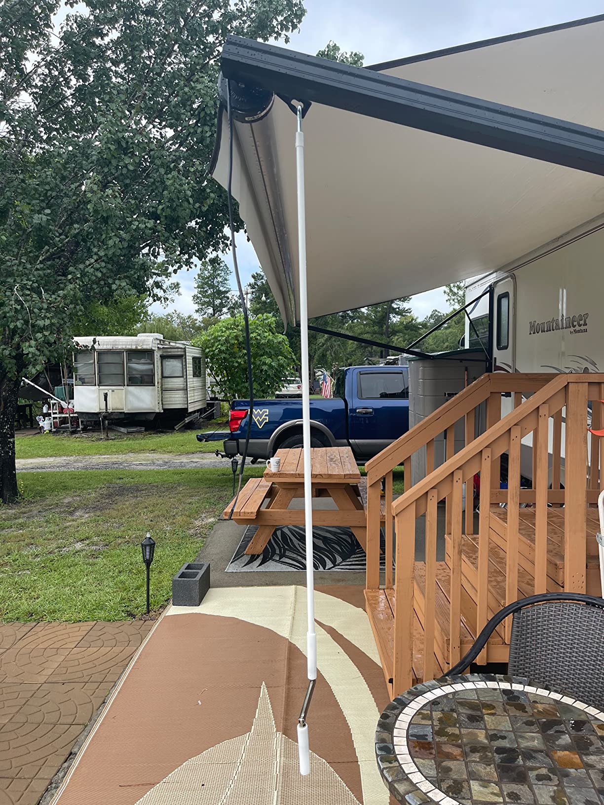 Awnlux Black Motorized Modular Retractable RV Awning Full Set Assemblies for RV, 5th Wheel, Travel Trailers, Toy Haulers, and Motorhome-RV Trailer Awning for Home or Camper-15x8 Ft-Black Strip customer photo 2