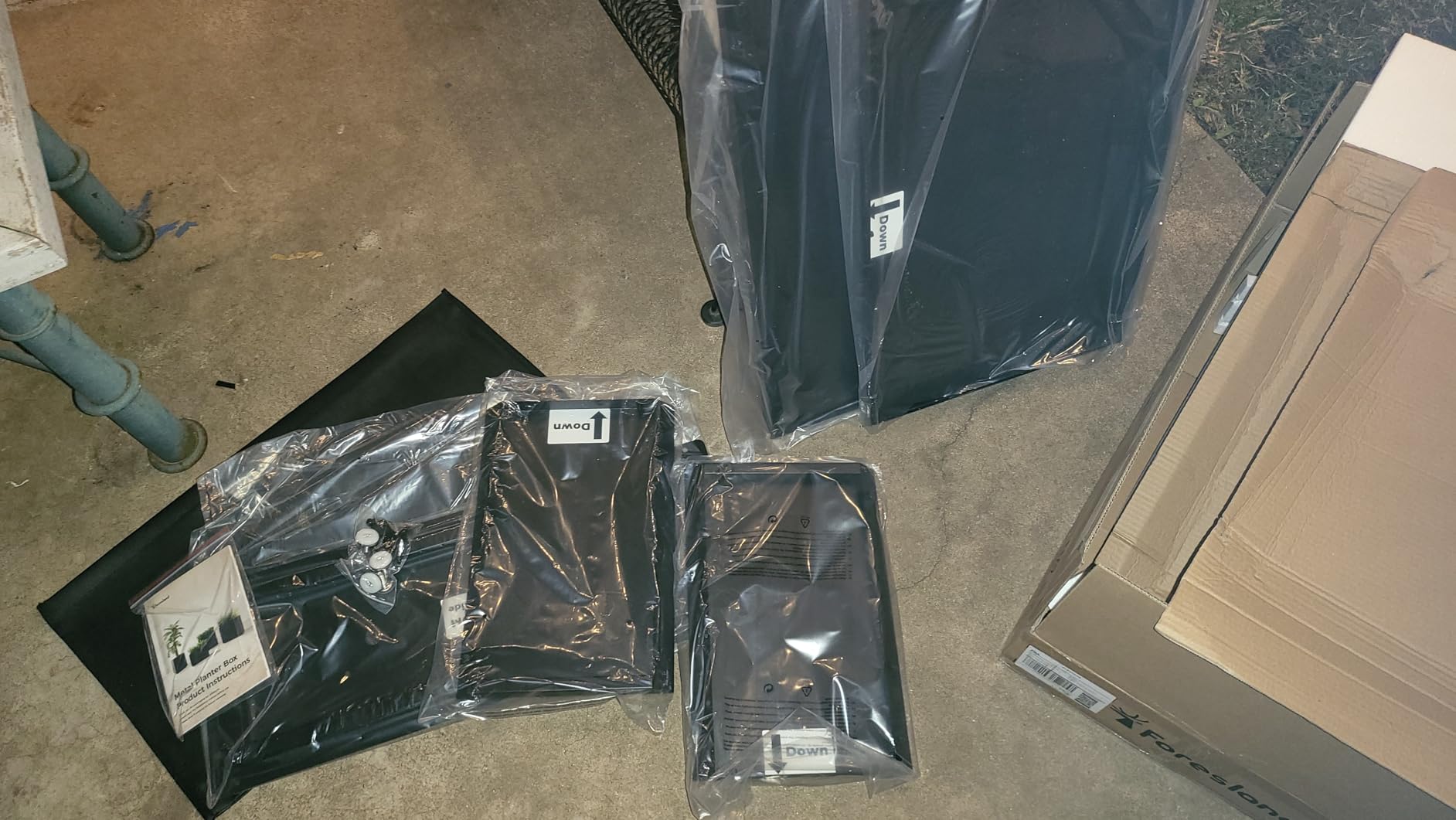 30-inch Tall Elevated Metal Planter, 36Wx11D Corten Steel Style Planter Box with Removable Partition & Adjustable Feet, Large Outdoor Weathering Planters customer photo 2