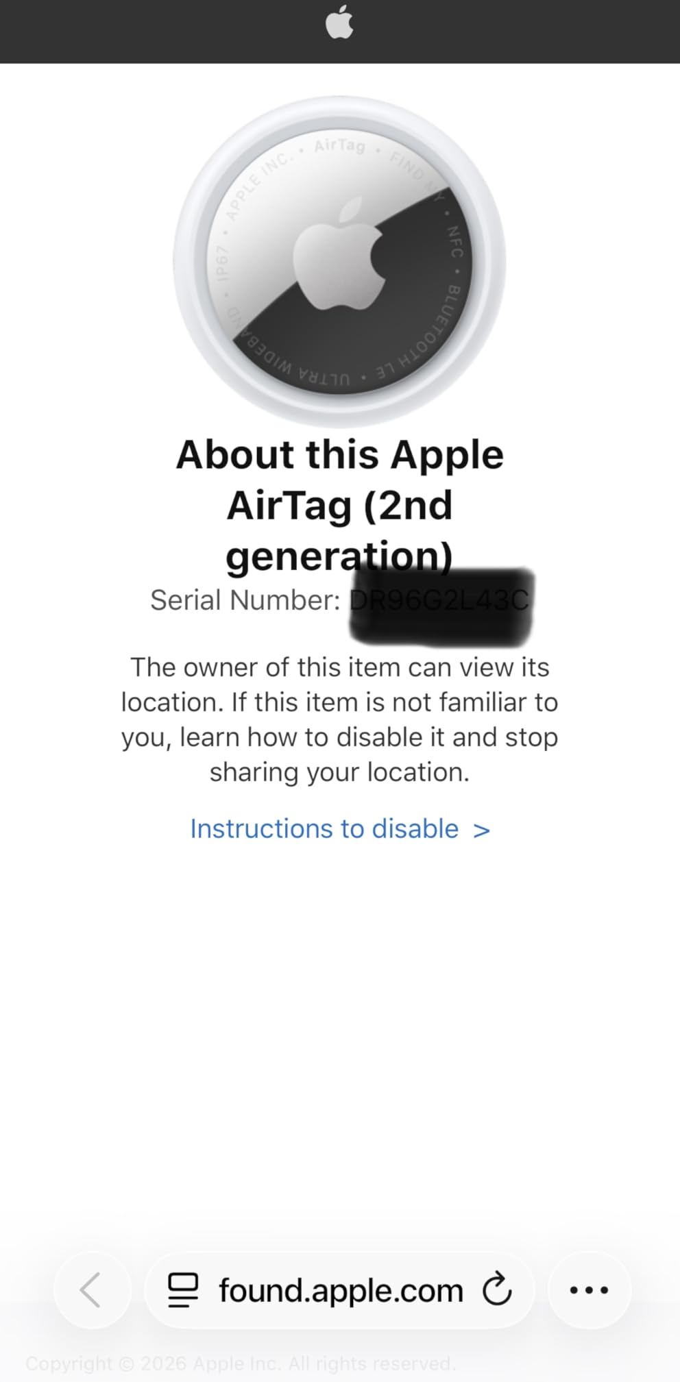 AirTag (2nd Generation) 4 Pack - Bluetooth Tracker for Keys, Wallet, Luggage, Backpack and More customer photo 7