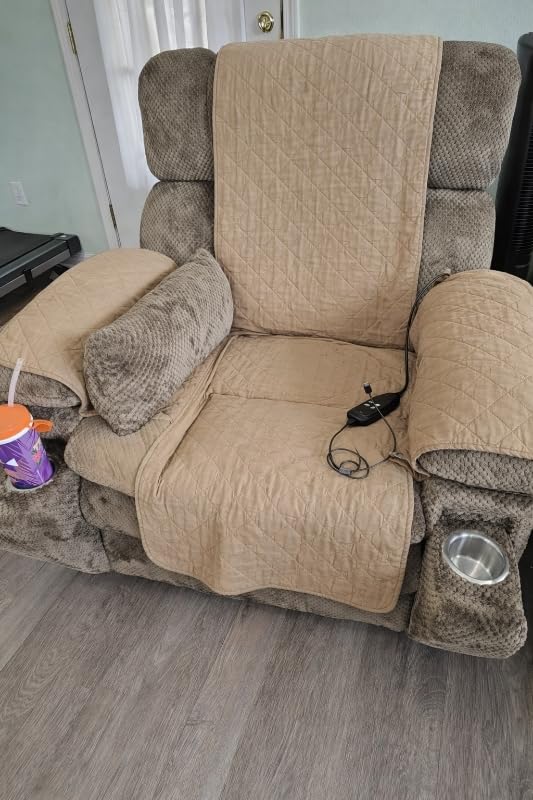 Dual Motor Power Lift Recliner Chair with Adjustable Headrest, Oversized Recliner with Arm Storage, Extra Wide, Heat and Massage, Lay Flat Recliner with Cupholders, USB Port, Type C, Zero Gravity 8739 customer photo 1