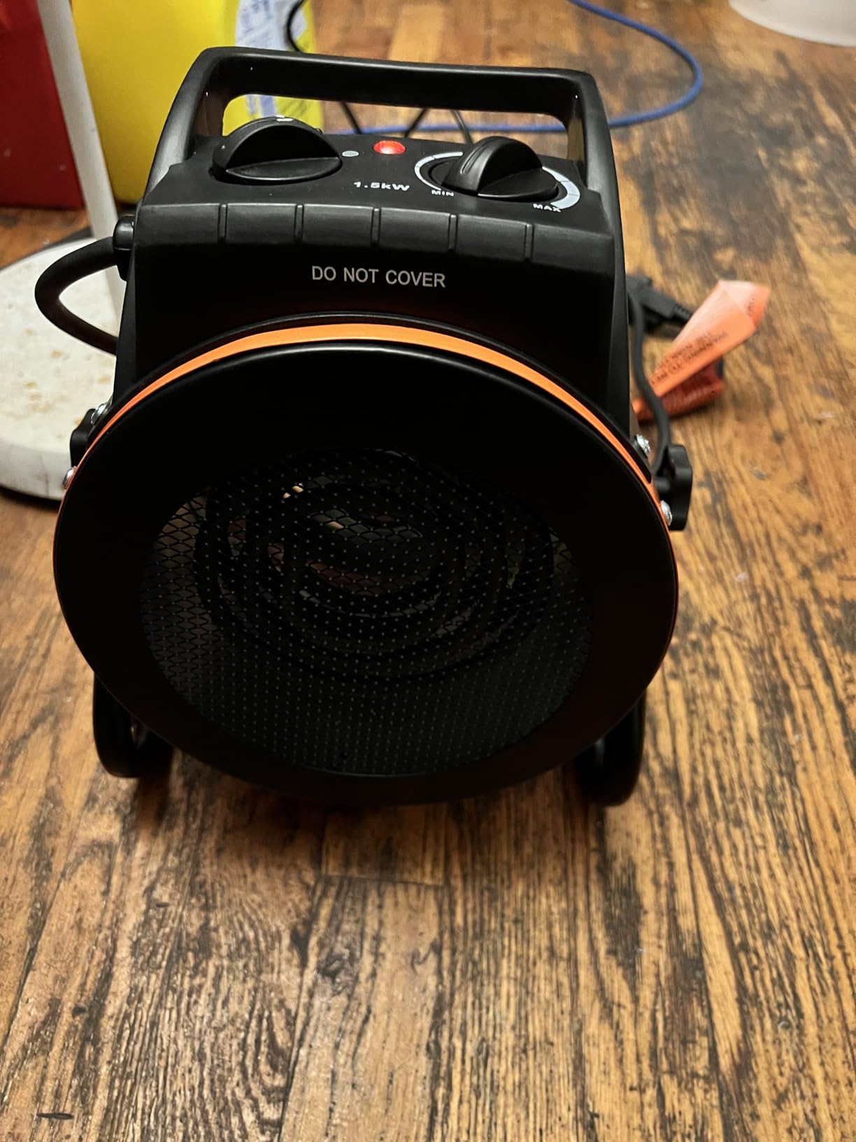 Greenhouse Heater with Digital Thermostat, 1500W Electric Outdoor Heater, Overheat Protection, Fast Heating, Waterproof for Grow Tent, Green House, Patio, Black customer photo 1