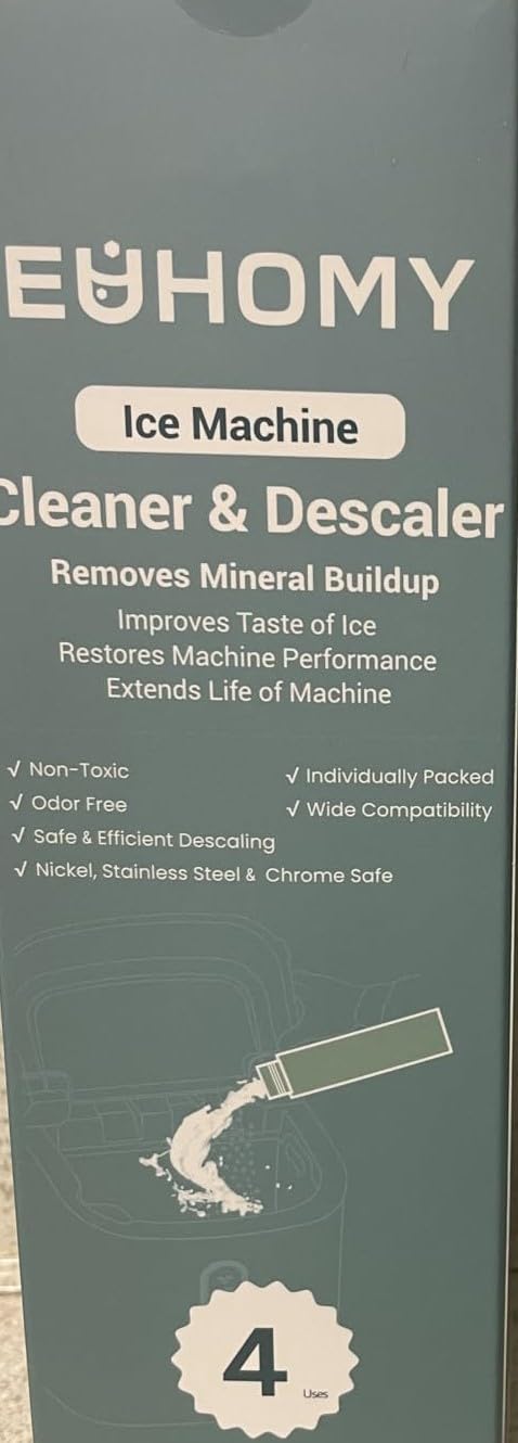 EUHOMY Commercial Nugget Ice Maker Machine, 80lbs/24H, Stainless Steel Under Counter Pebble Ice Maker with Water Filter, 9.25lbs Storage Bin customer photo 1