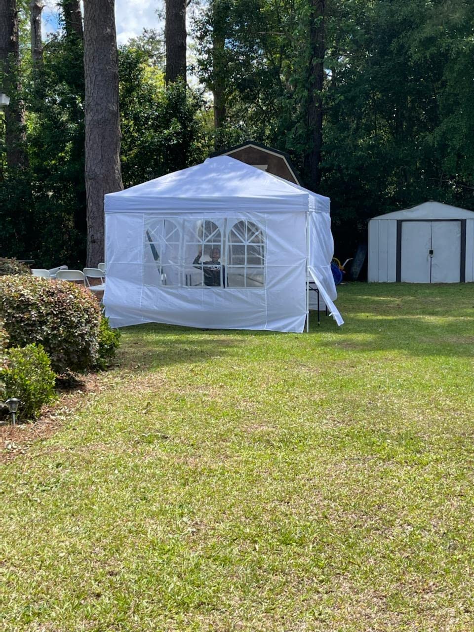 COBIZI 20x30 FT Party Tent Heavy Duty, Large Outdoor Event Tents for Parties with 8 Sidewalls & Built-in Sandbags, Waterproof Wedding Canopy Gazebo Commercial Tent customer photo 2