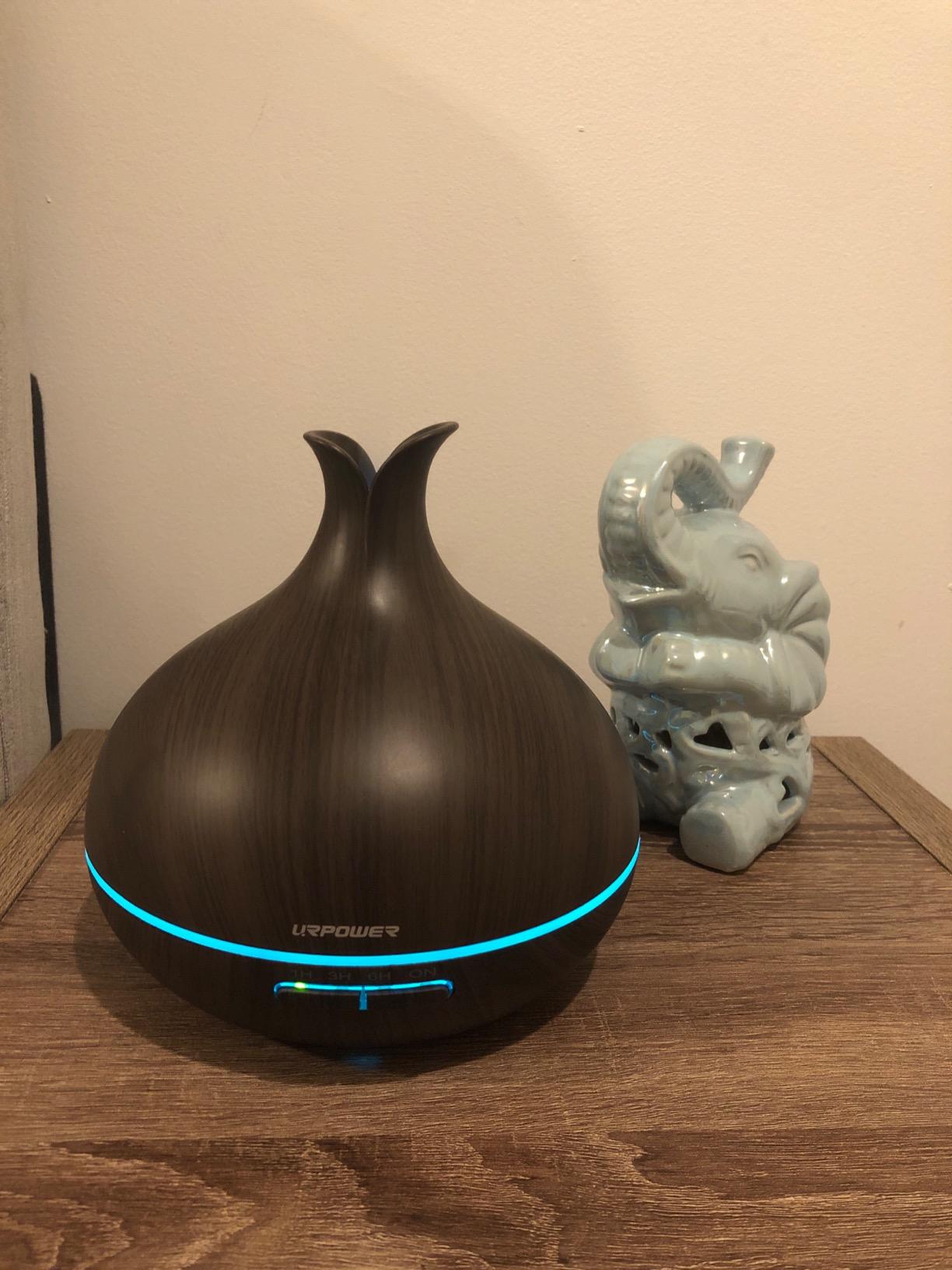 URPOWER 300ml Waterless Nebulizing Scent Diffuser Up to 3000 Sq Ft, Smart APP Control HVAC/Wall Cold-Air Aromatherapy Machine with Lockable Oil Bottle for Home/Office/Hotel Starter Oil Included customer photo 2