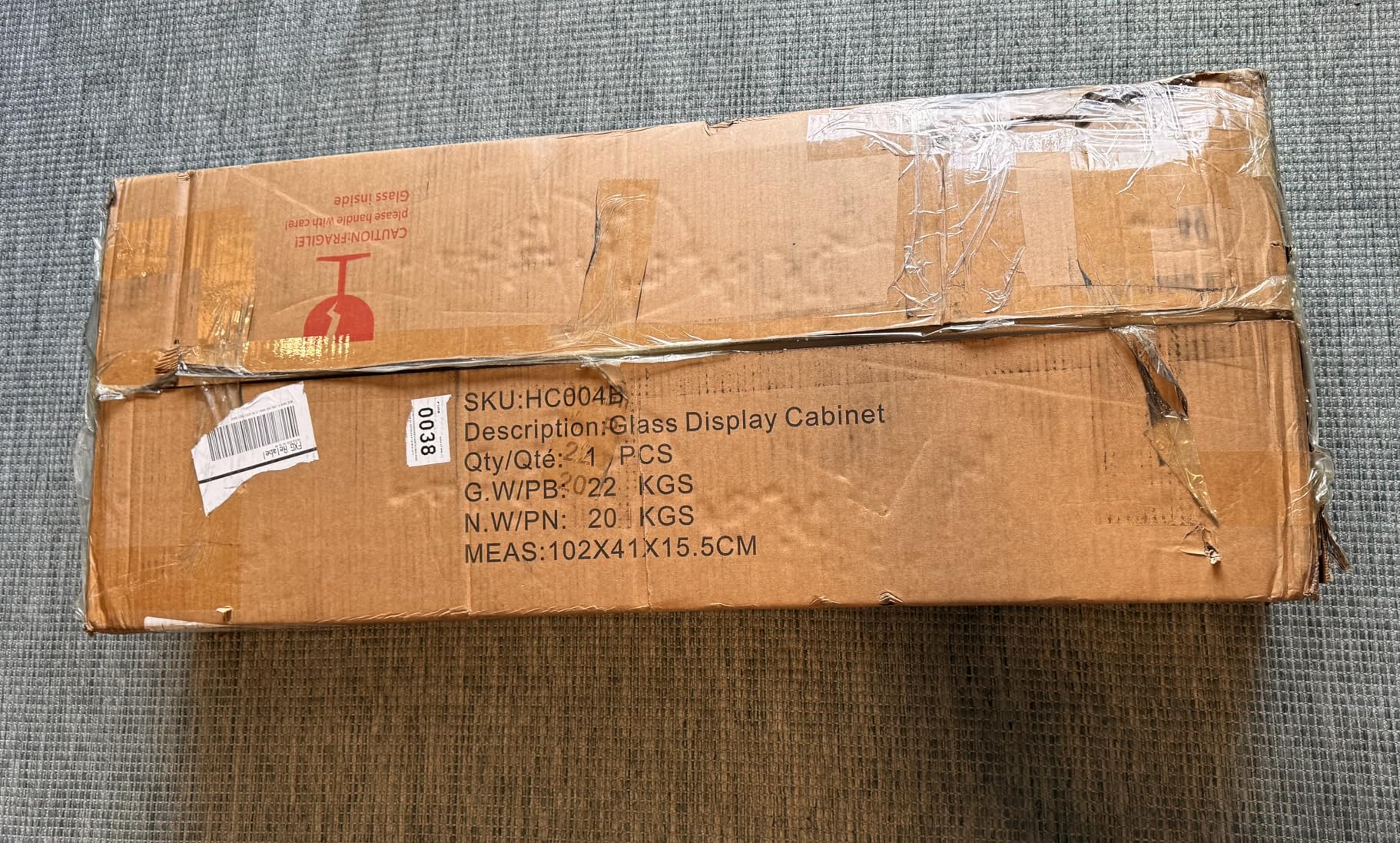 VersionTECH. Glass Display Cabinet with RGB LED Lights, Full-View Display, 3-Tier Display Case with Glass Doors for Collectibles, Cabinets with Lock, Human Sensor, Charging Station, Black customer photo 2