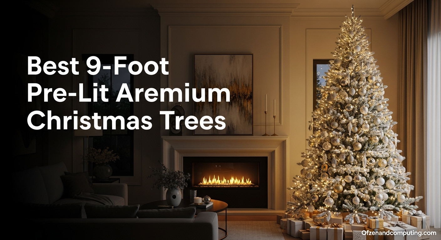 Best 9-Foot Pre-Lit Premium Artificial Christmas Trees