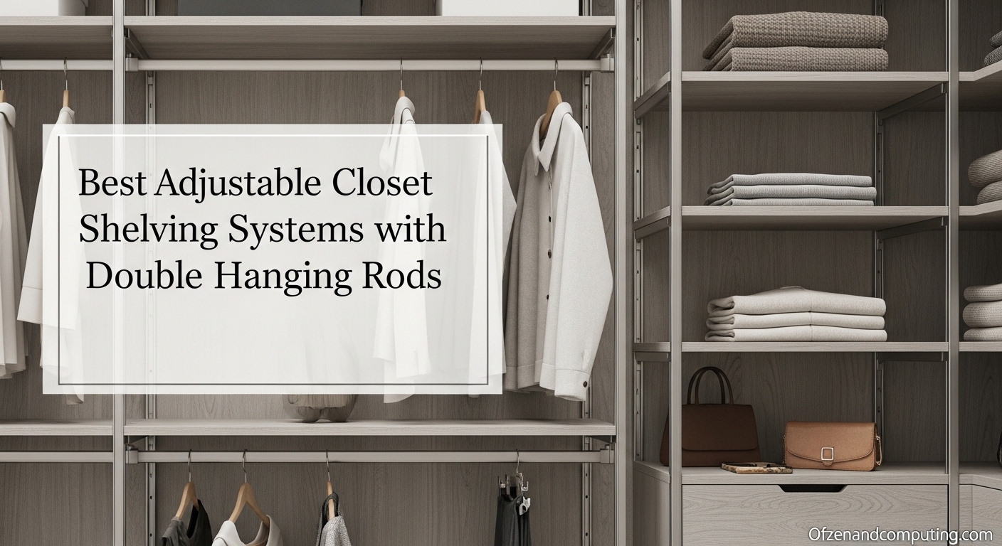 Best Adjustable Closet Shelving Systems with Double Hanging Rods