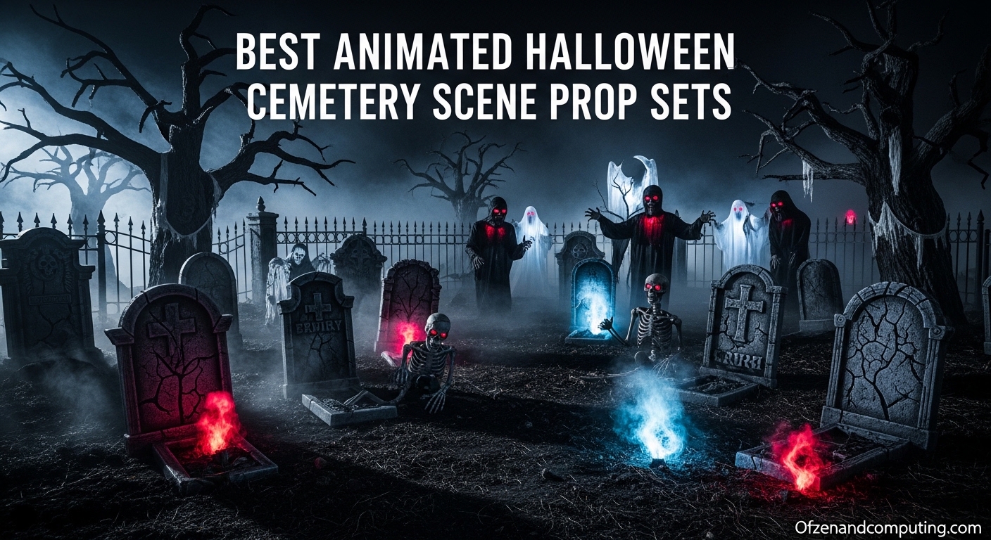 Best Animated Halloween Cemetery Scene Prop Sets