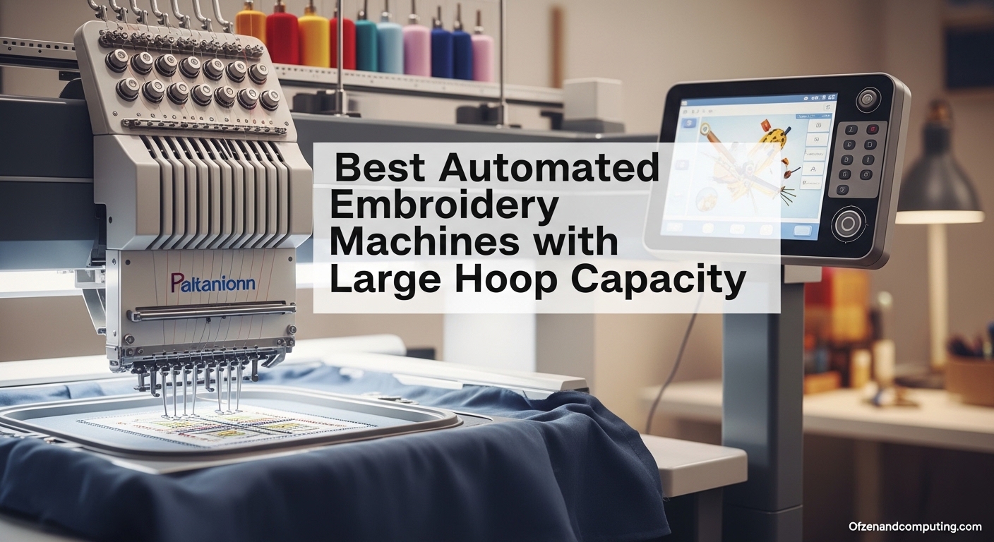 Best Automated Embroidery Machines with Large Hoop Capacity