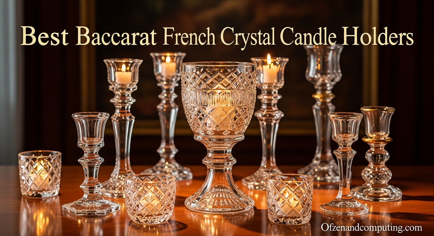 Best Baccarat French Crystal Candle Holders