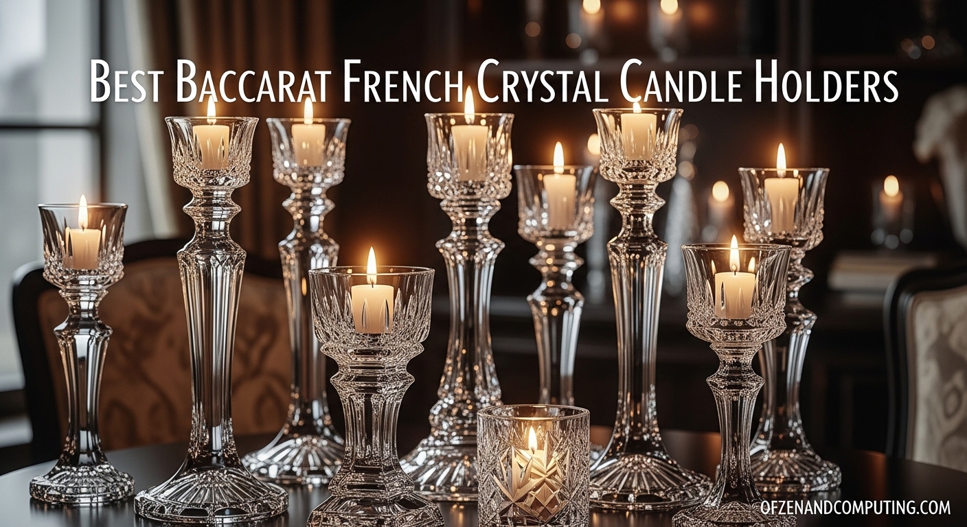 Best Baccarat French Crystal Candle Holders