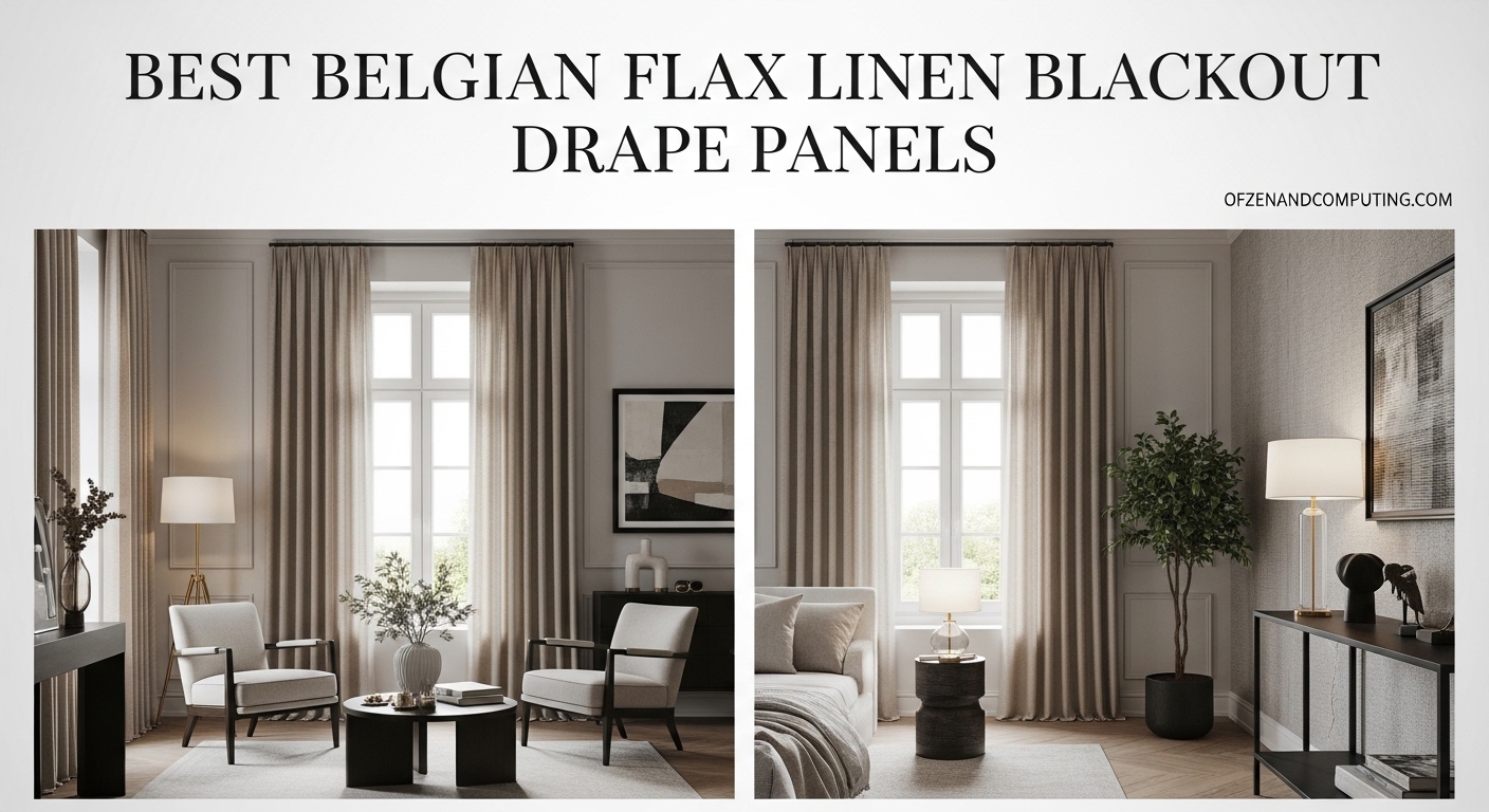 Best Belgian Flax Linen Blackout Drape Panels