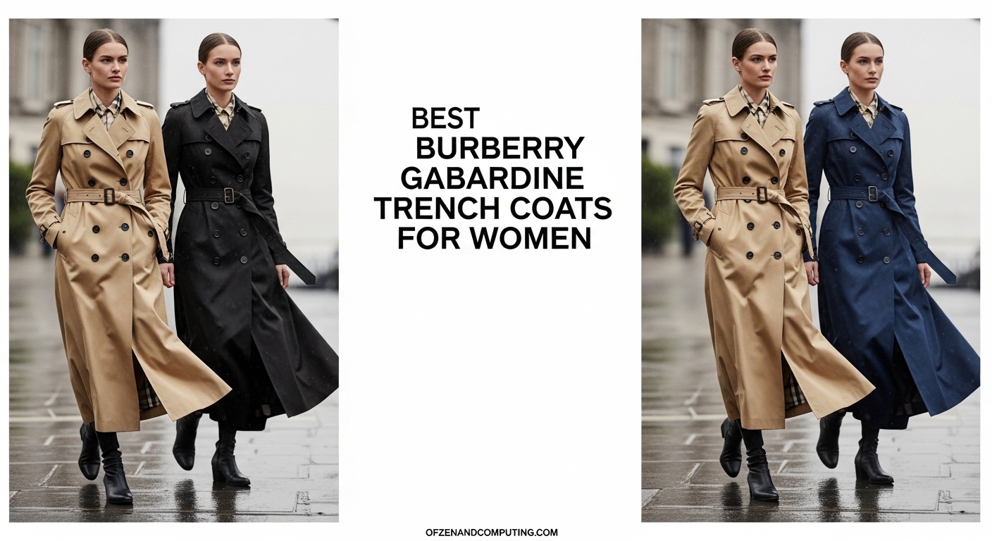 Best Burberry Gabardine Trench Coats for Women