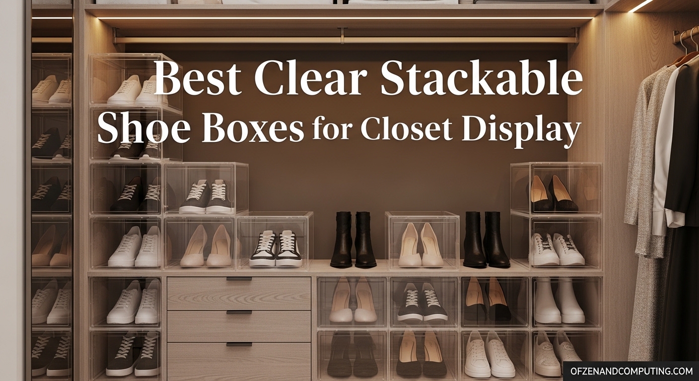 Best Clear Stackable Shoe Boxes for Closet Display