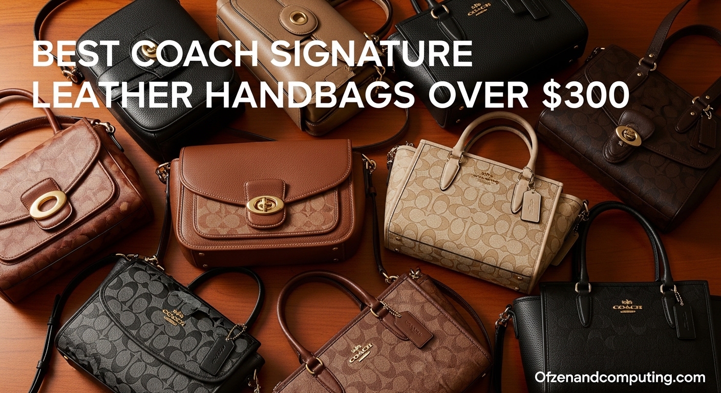 Best Coach Signature Leather Handbags Over $300