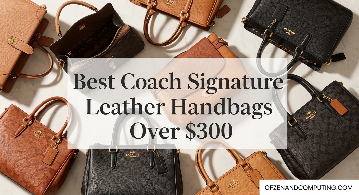 Best Coach Signature Leather Handbags Over $300