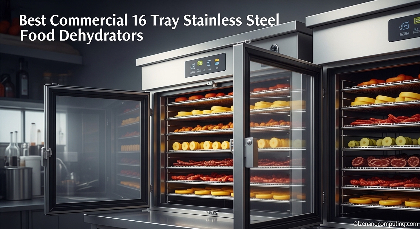 Best Commercial 16-Tray Stainless Steel Food Dehydrators