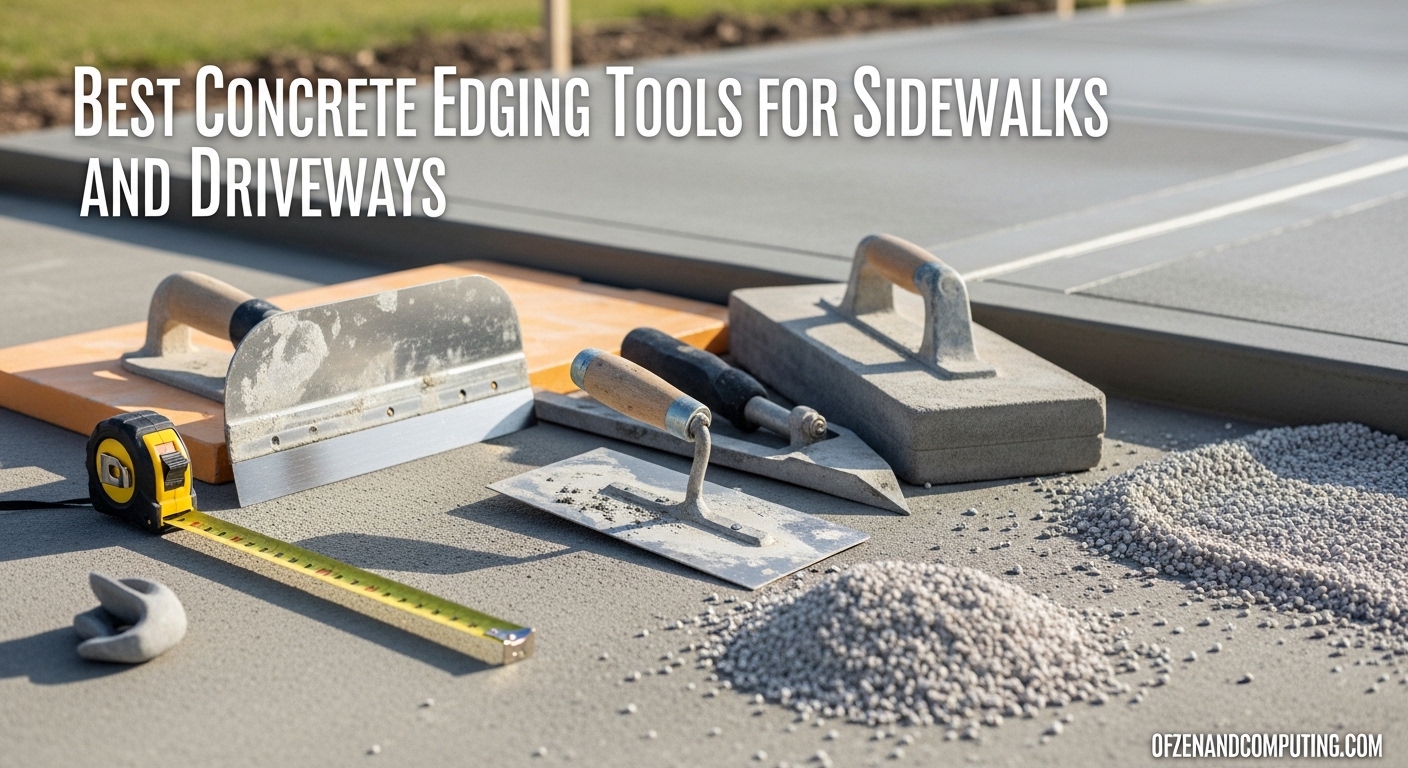 Best Concrete Edging Tools for Sidewalks and Driveways