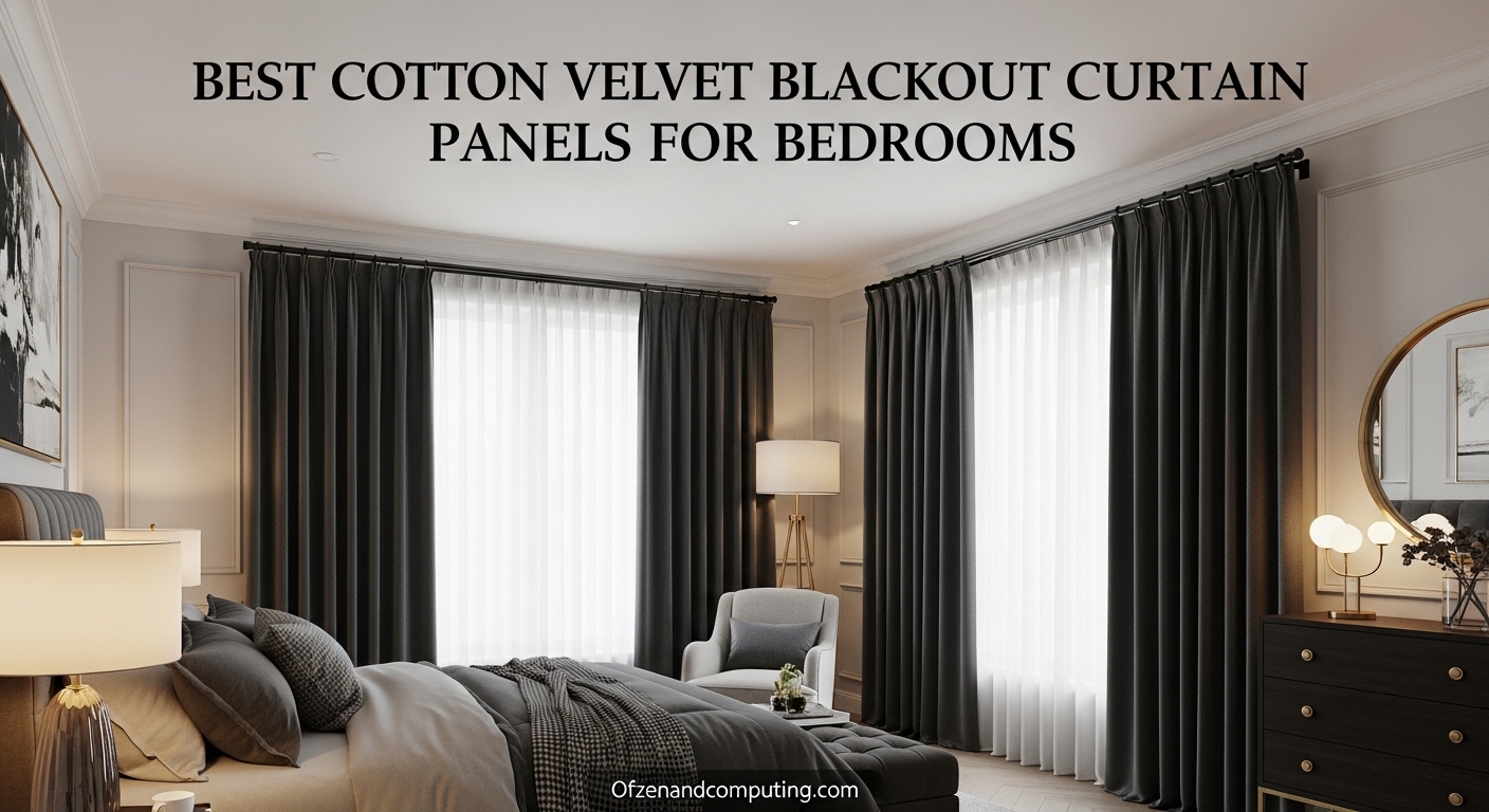 Best Cotton Velvet Blackout Curtain Panels for Bedrooms