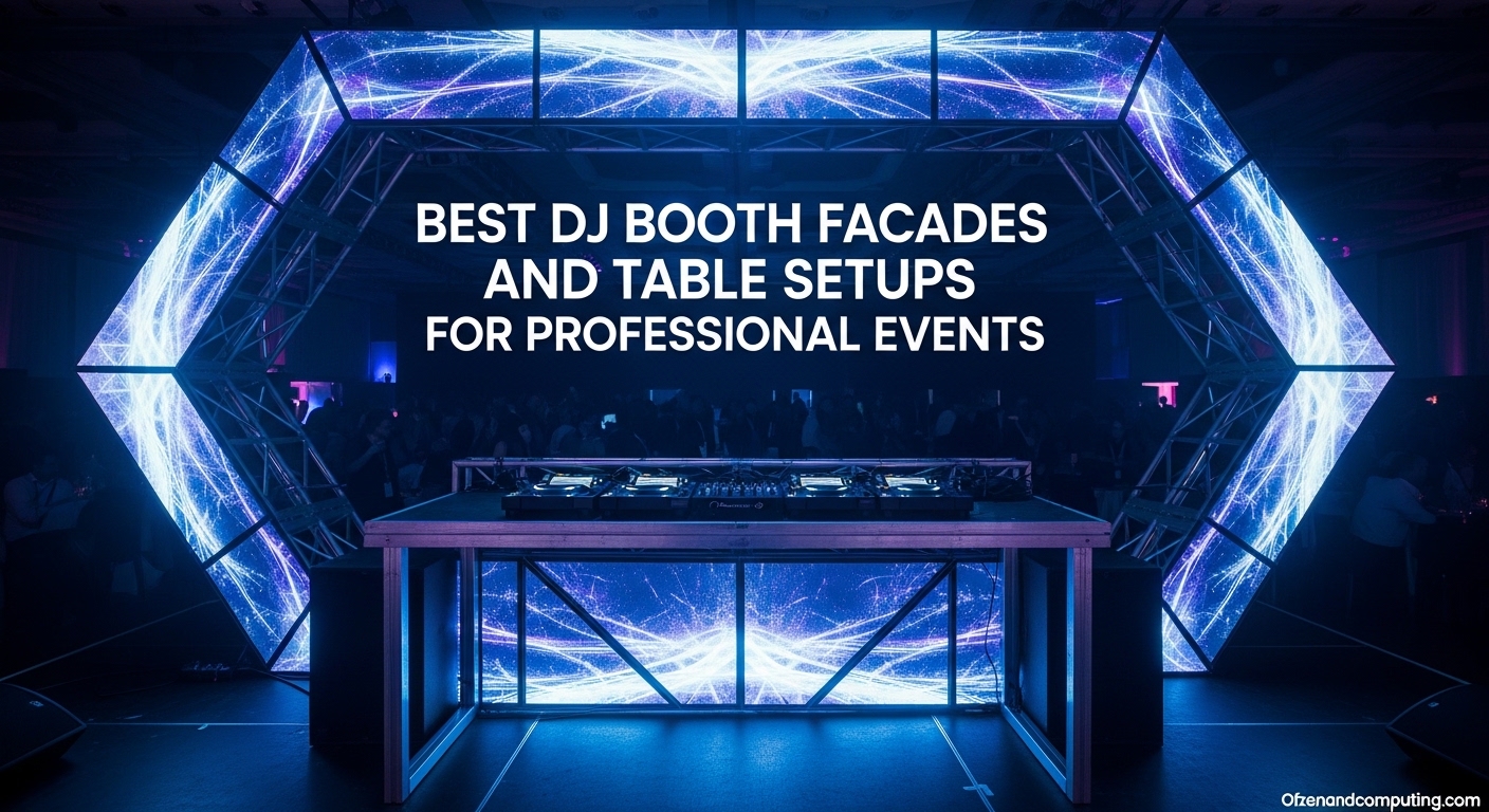 Best DJ Booth Facades and Table Setups for Professional Events