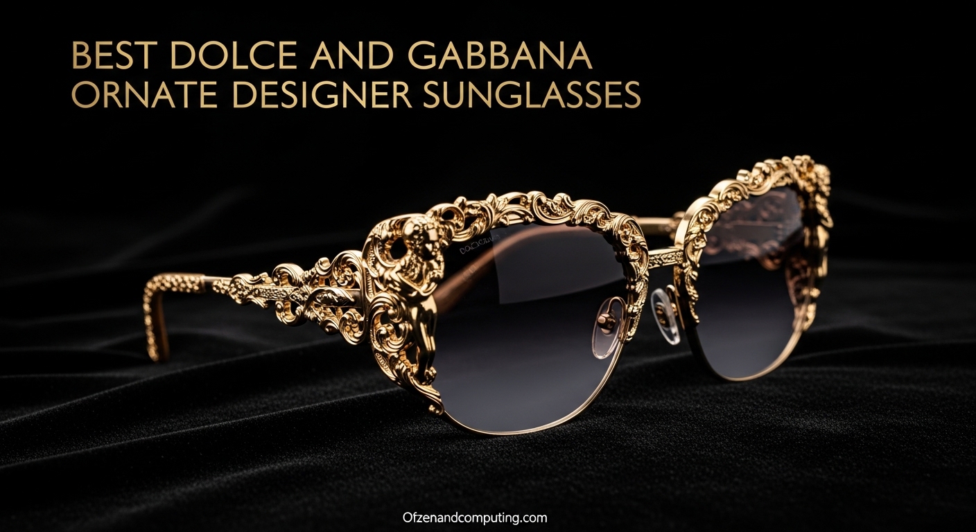 Best Dolce and Gabbana Ornate Designer Sunglasses