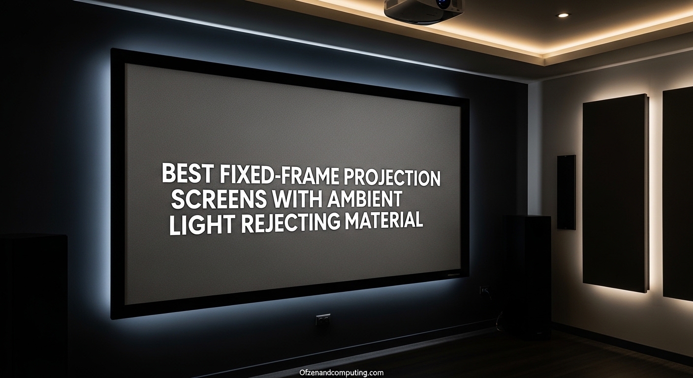 Best Fixed-Frame Projection Screens with Ambient Light Rejecting Material