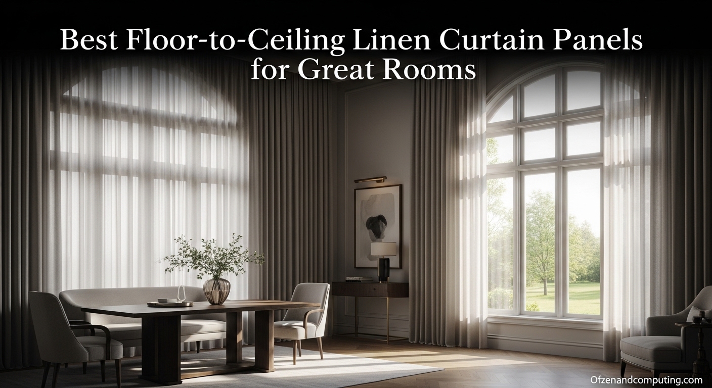 Best Floor-to-Ceiling Linen Curtain Panels for Great Rooms