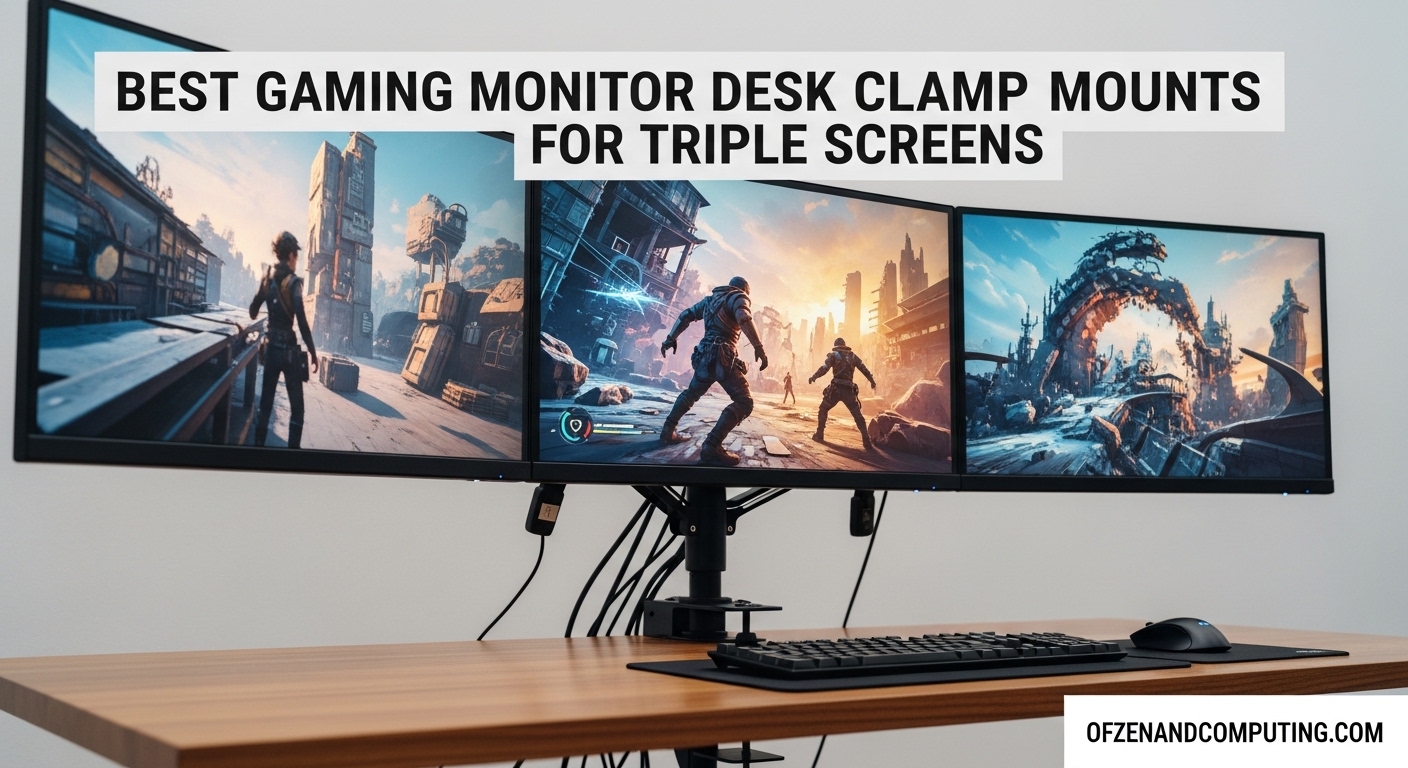 Best Gaming Monitor Desk Clamp Mounts for Triple Screens