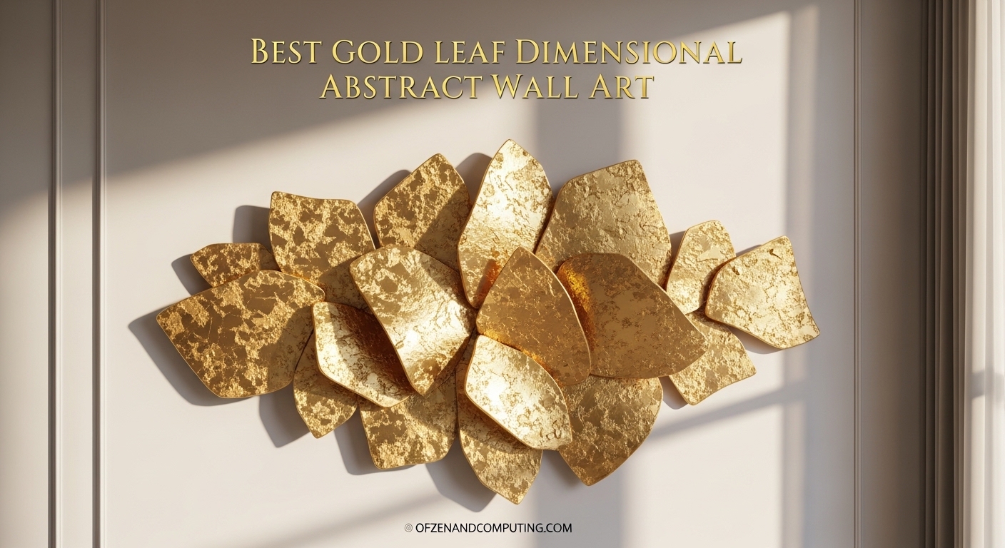 Best Gold Leaf Dimensional Abstract Wall Art