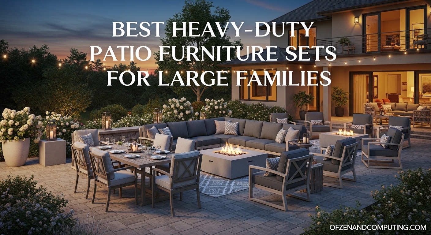 Best Heavy-Duty Patio Furniture Sets for Large Families