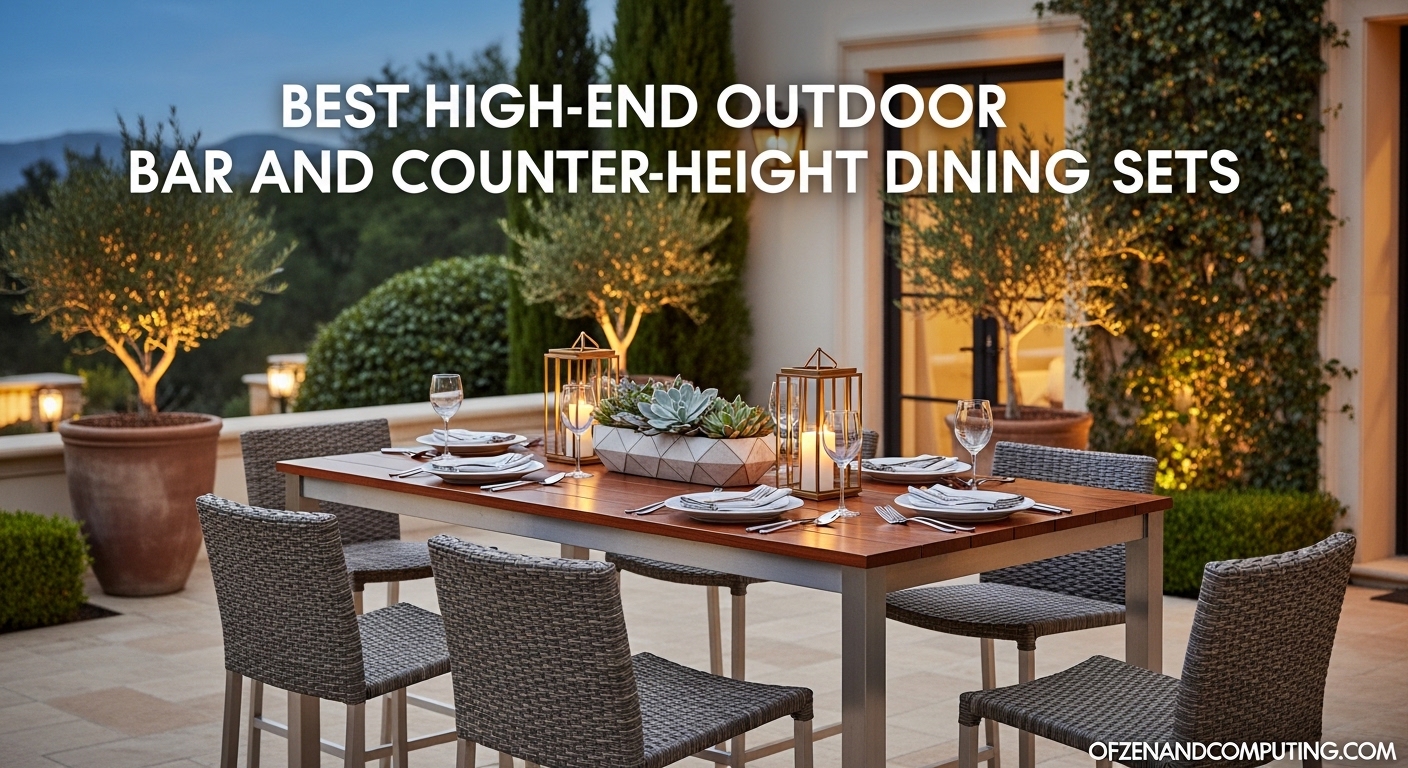 Best High-End Outdoor Bar and Counter-Height Dining Sets