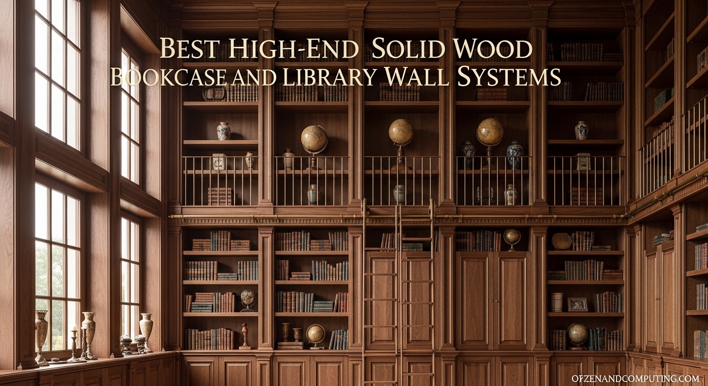 Best High-End Solid Wood Bookcase and Library Wall Systems