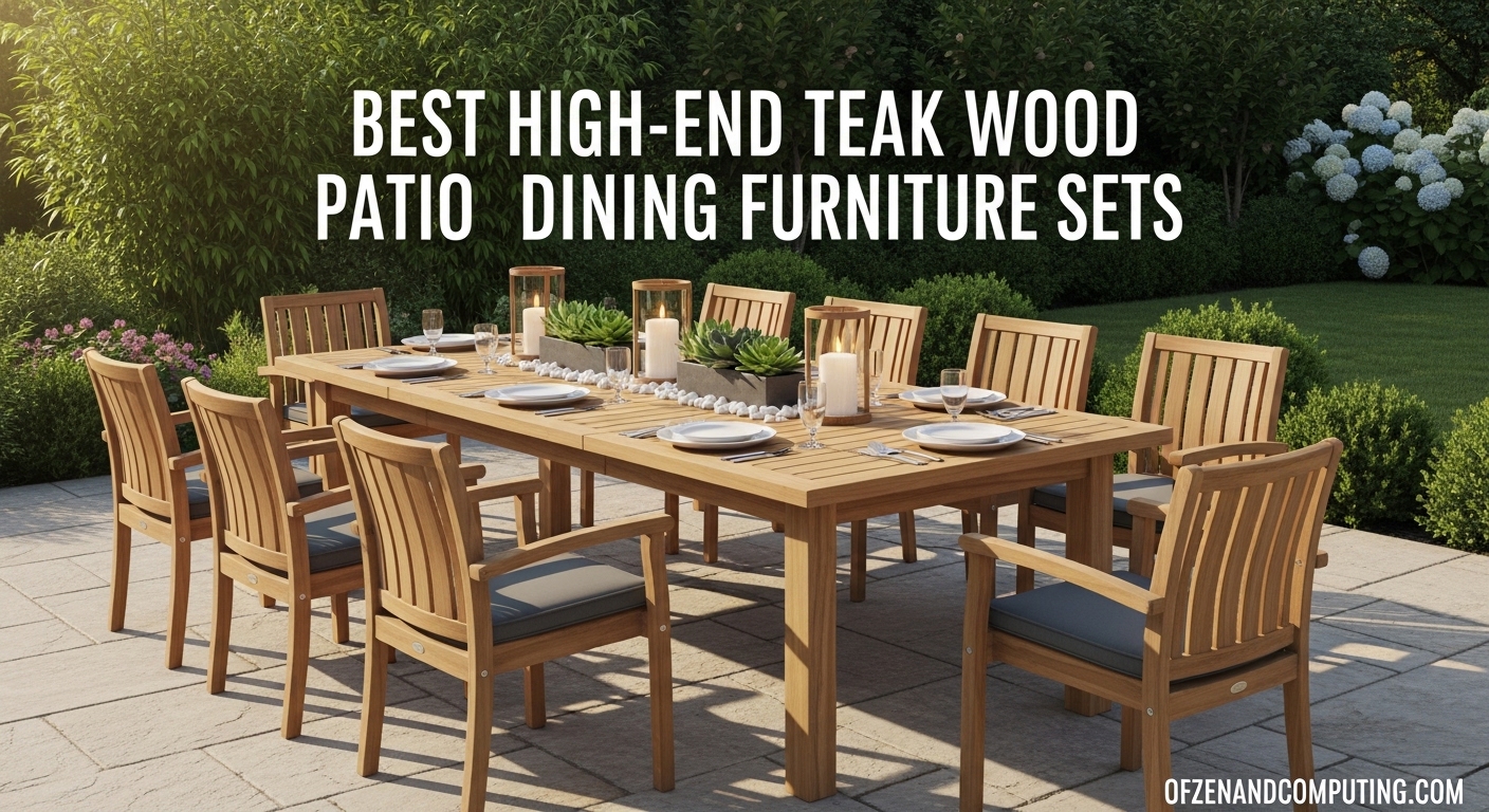 Best High-End Teak Wood Patio Dining Furniture Sets