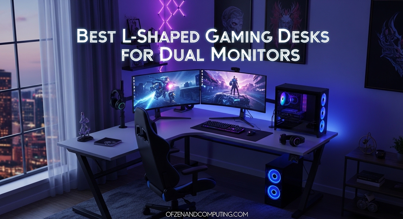 Best L-Shaped Gaming Desks for Dual Monitors
