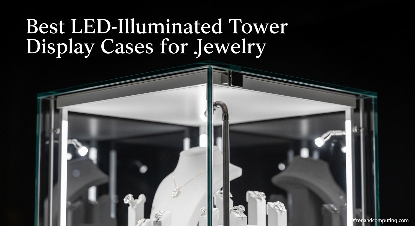 Best LED-Illuminated Tower Display Cases for Jewelry