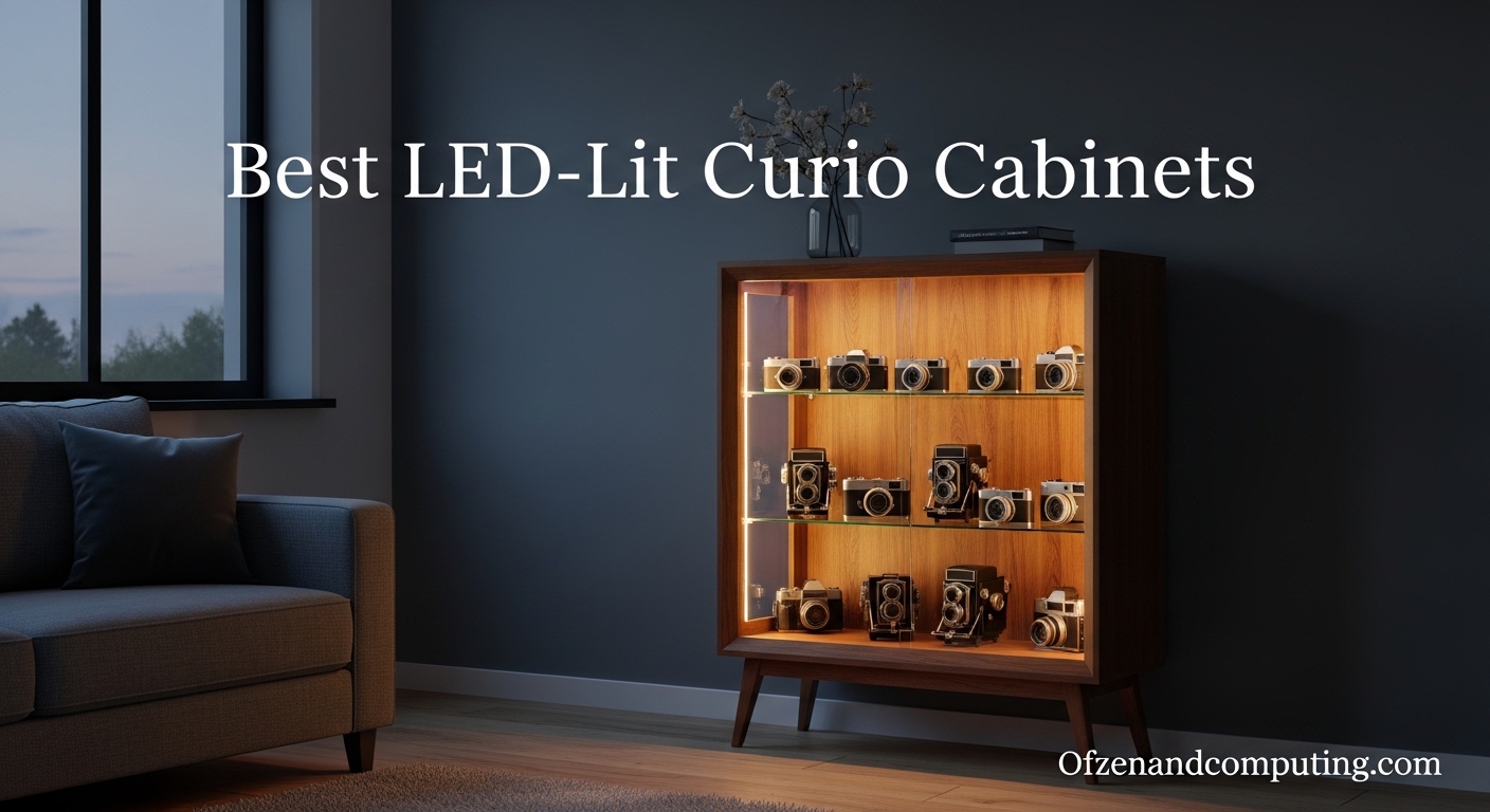 Best LED-Lit Curio Cabinets