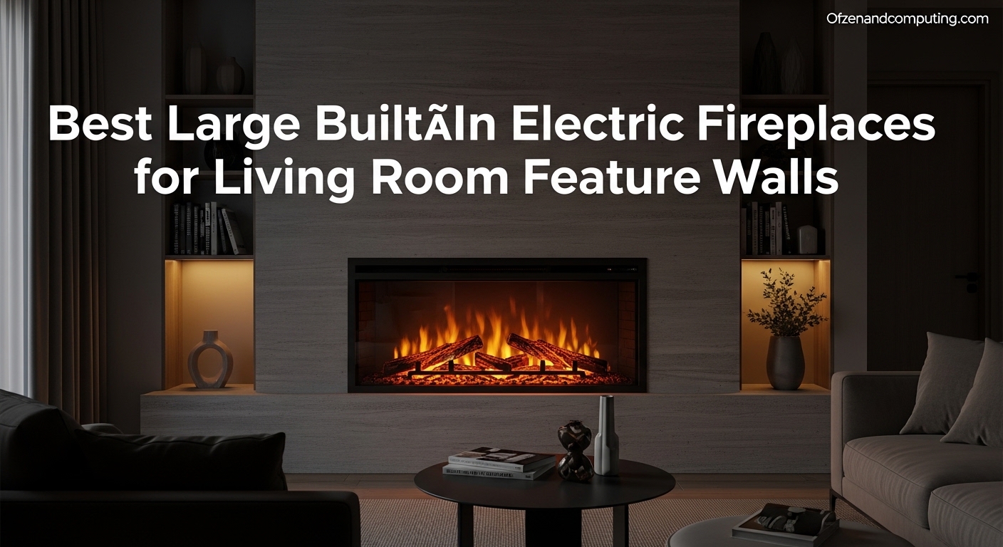 Best Large Built-In Electric Fireplaces for Living Room Feature Walls