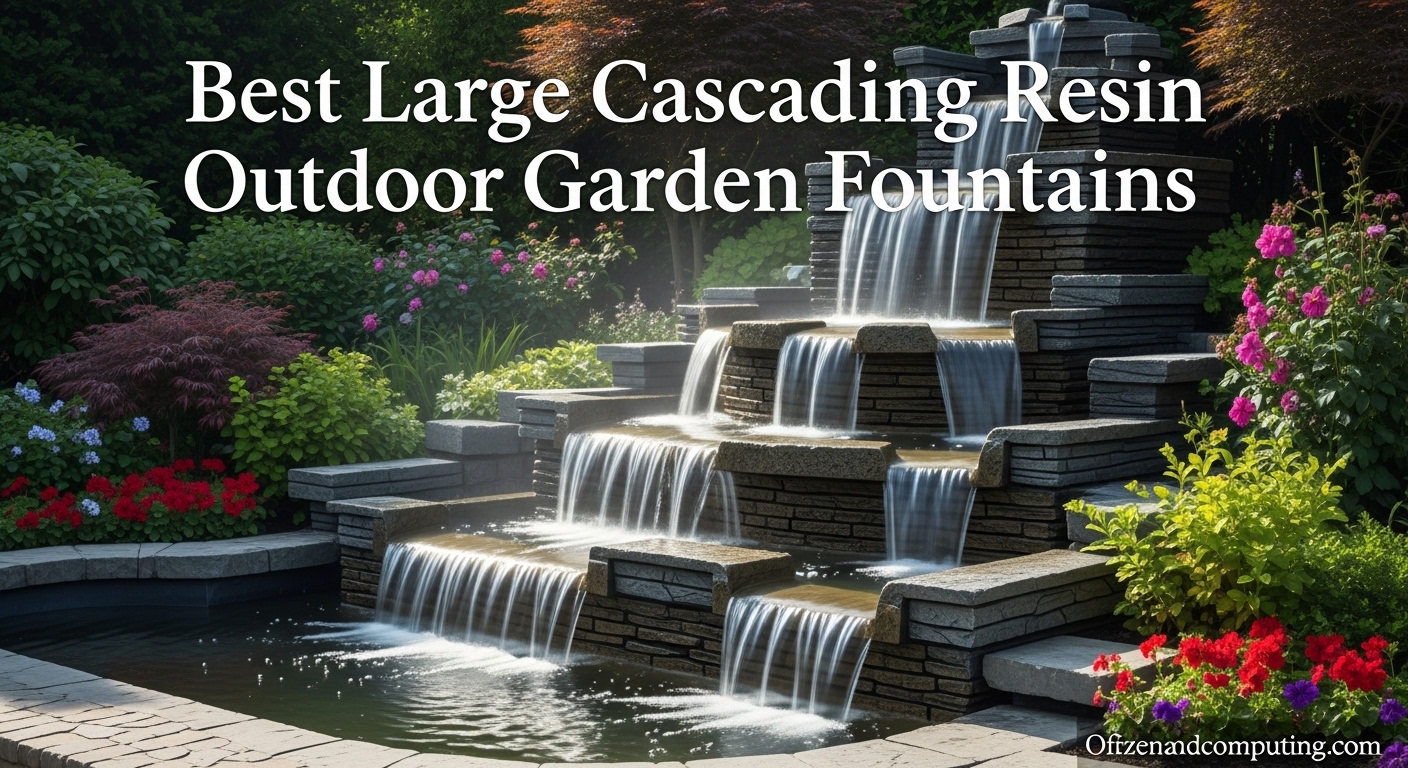 Best Large Cascading Resin Outdoor Garden Fountains