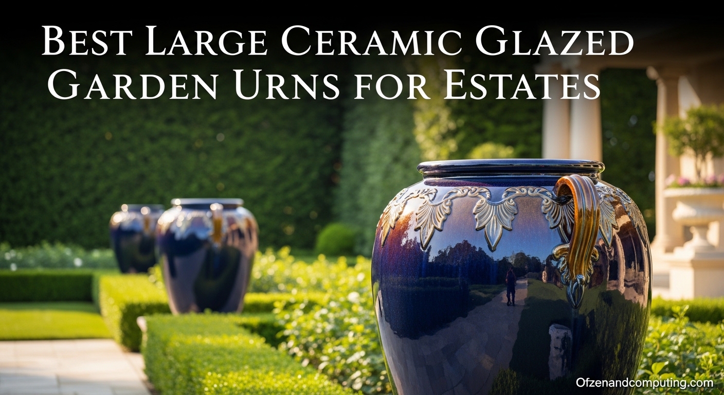 Best Large Ceramic Glazed Garden Urns for Estates
